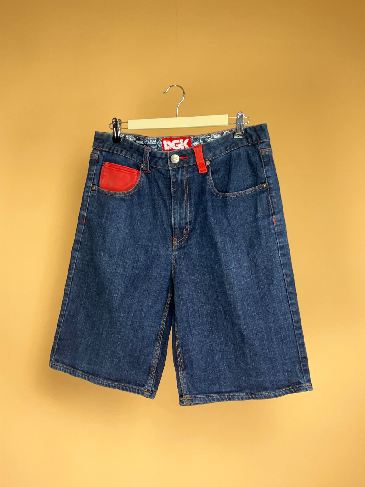 Y2K DGK Dark Wash Denim Shorts