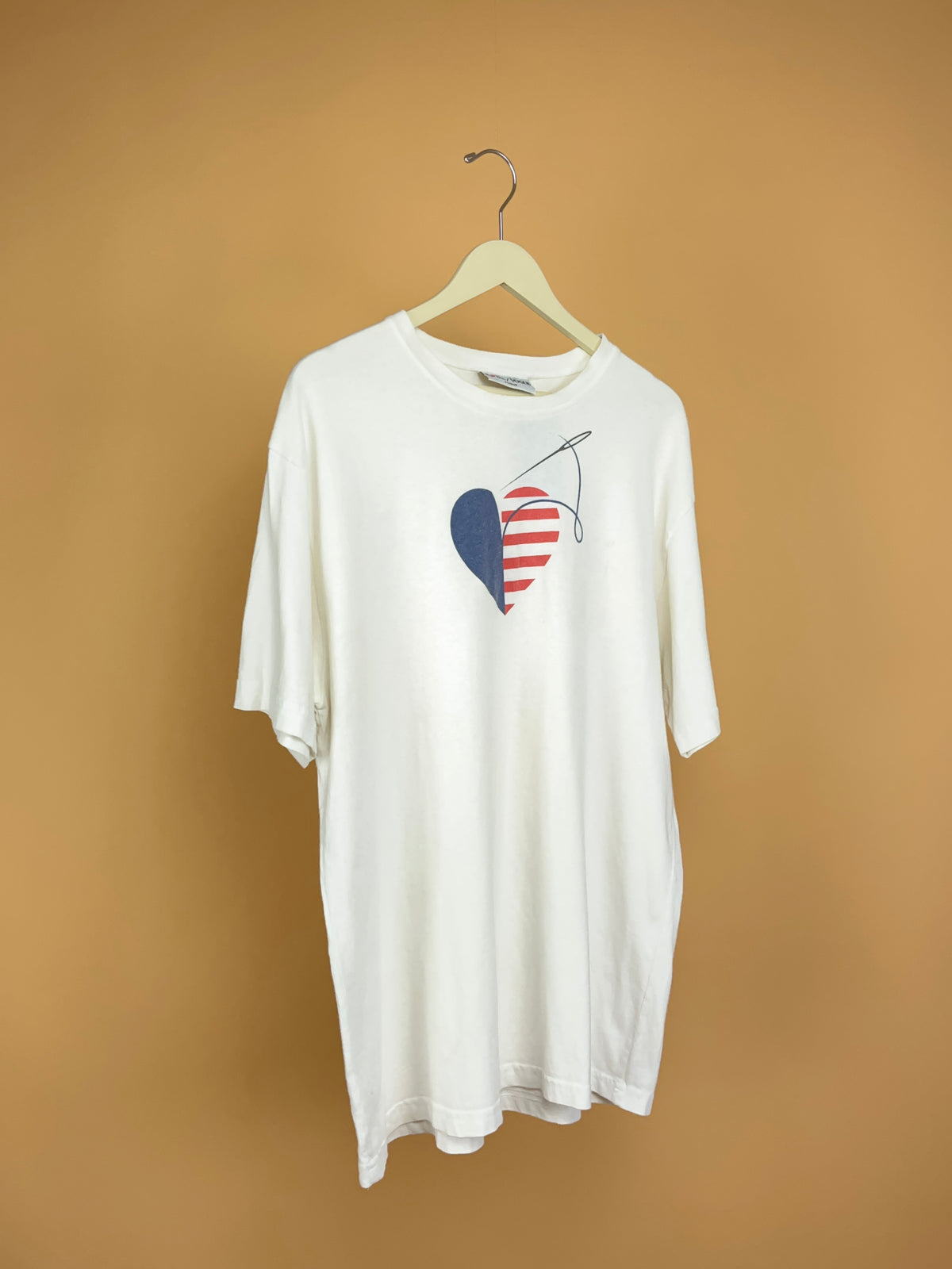 1980s Coda/ Vougue Abstract Heart Graphic T-Shirt - Made in USA - XL