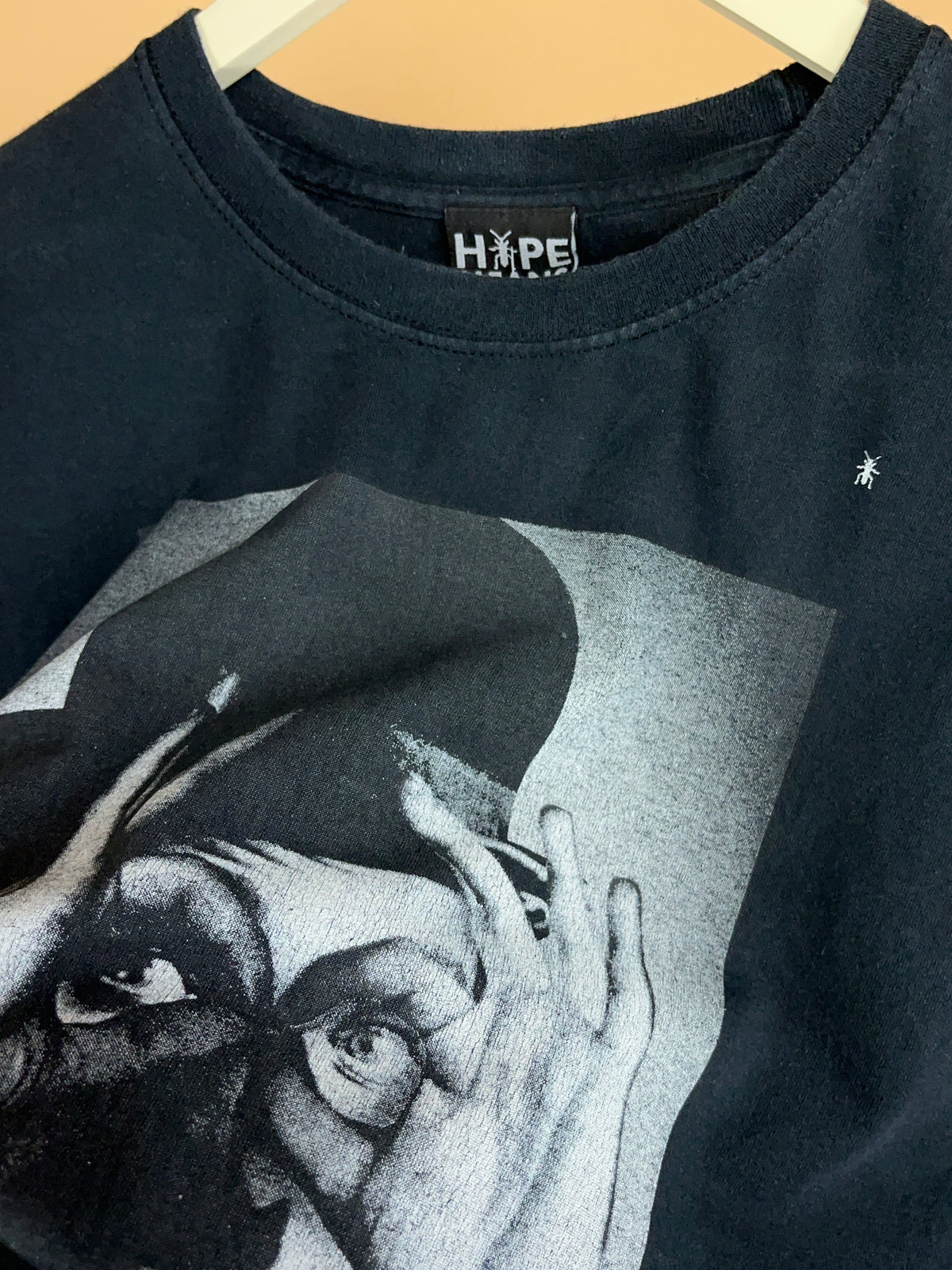 Charlie Chaplin black graphic t-shirt with iconic Modern Times portrait — Arkive Vintage