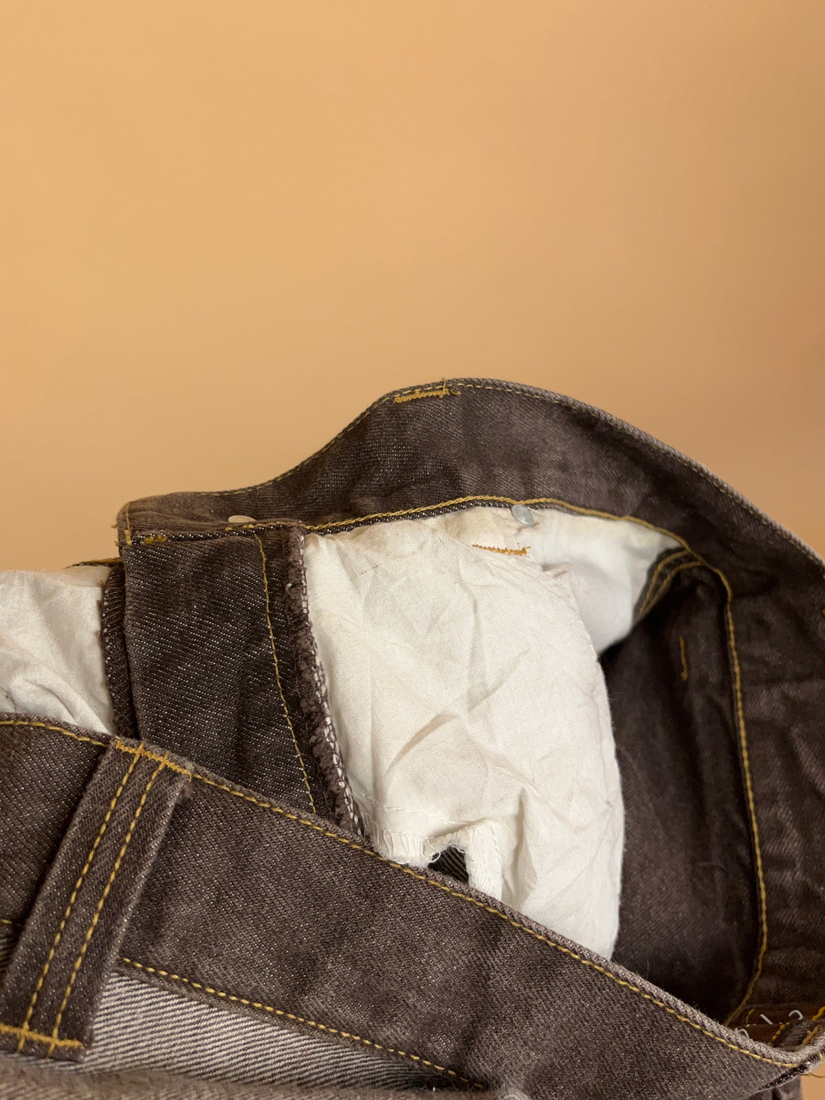 1990s Paco Sport Brown Wash Baggy Jeans - 33"