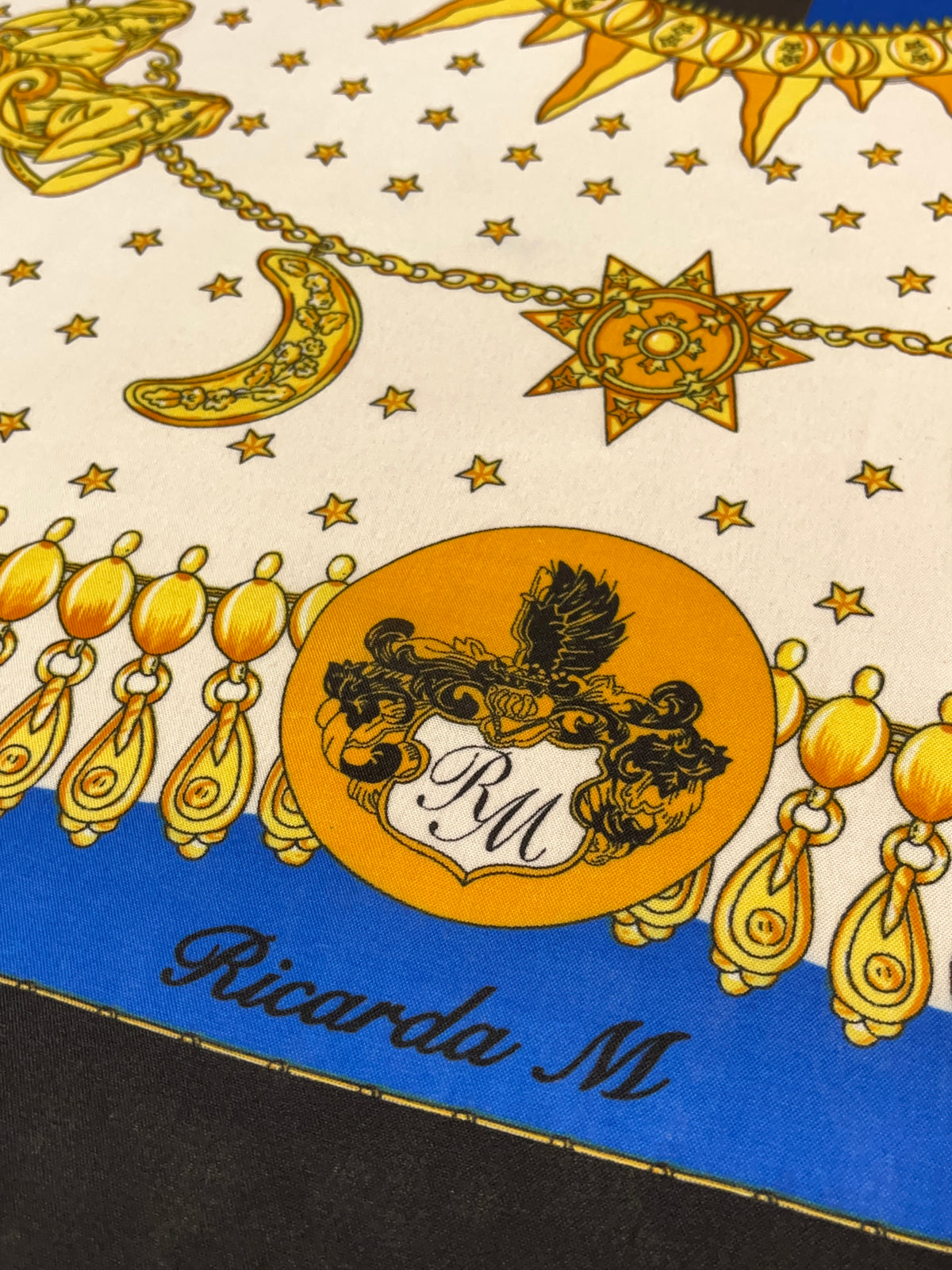 Black and Gold Celestial Scarf