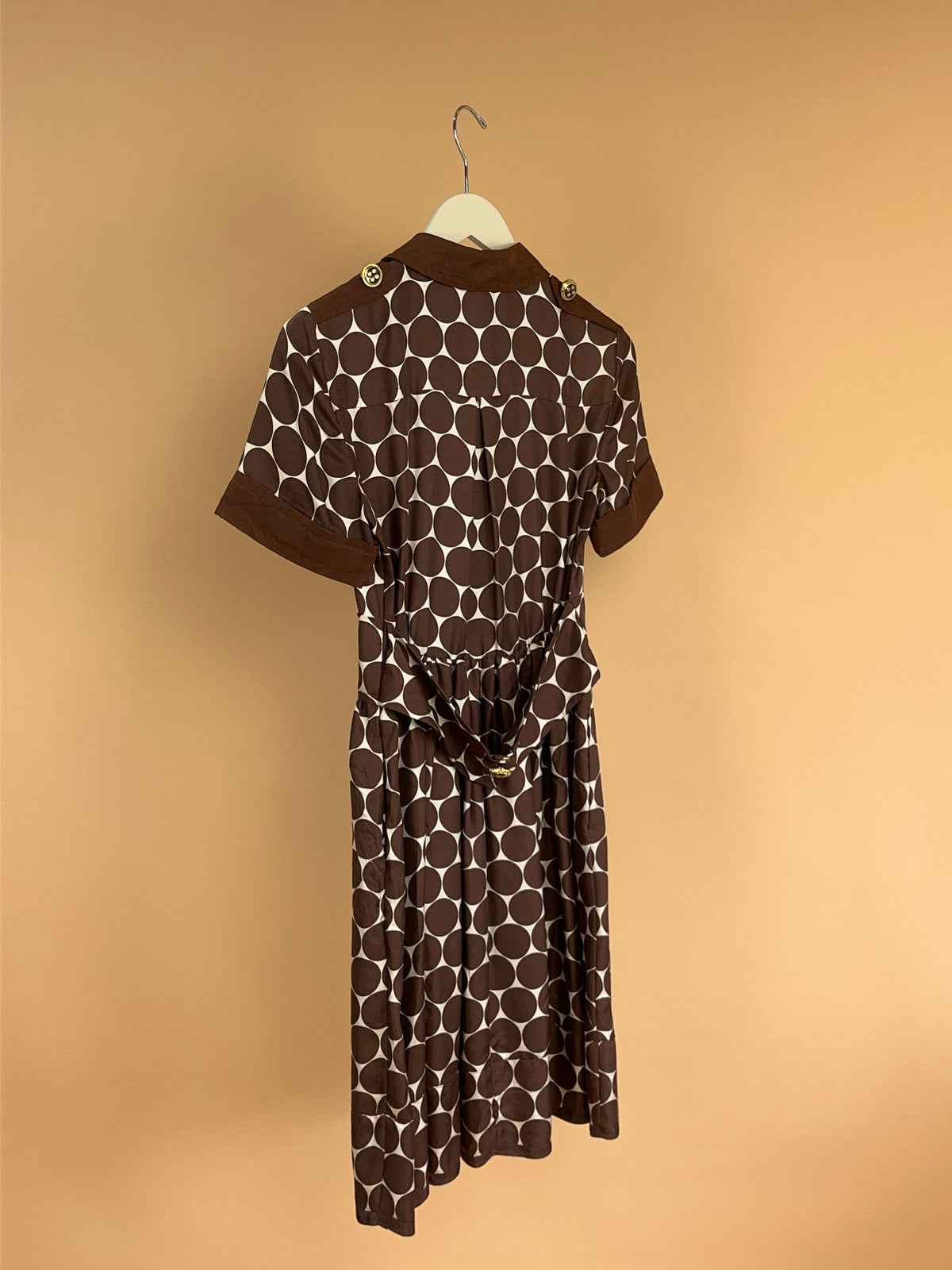 MARC BY MARC JACOBS Silk Chocolate Polka Dot Dress - 8