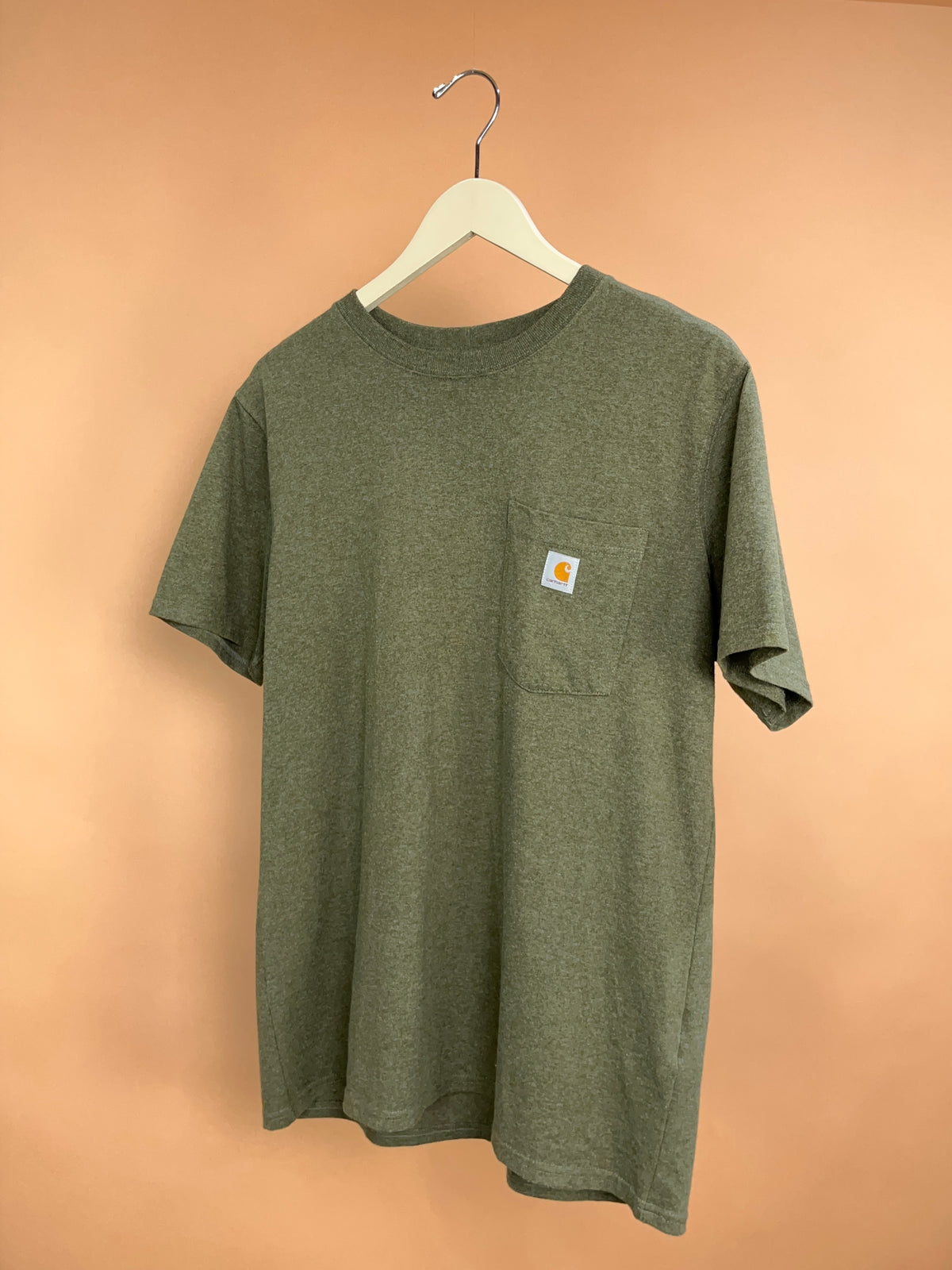 Carhartt Olive Green Loose Fit Pocket Tee - XL