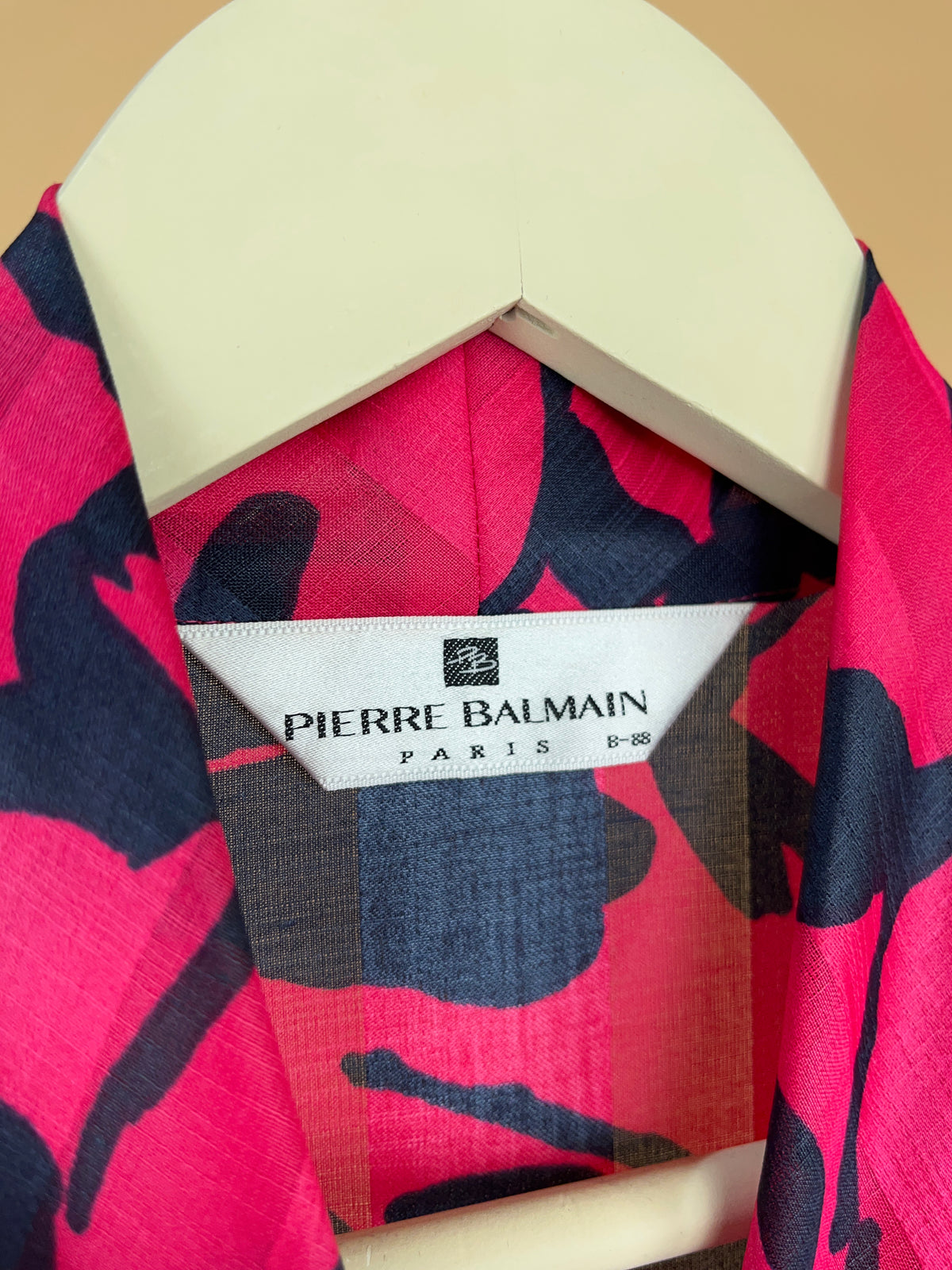 1980's Pierre Balmain Abstract Print Blouse - M