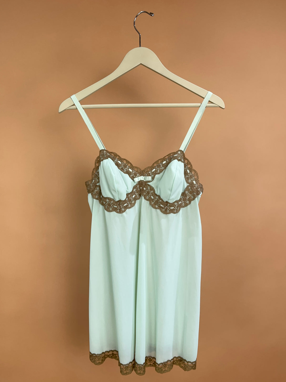 1980's Vanity Fair Slip Two Piece Set size M