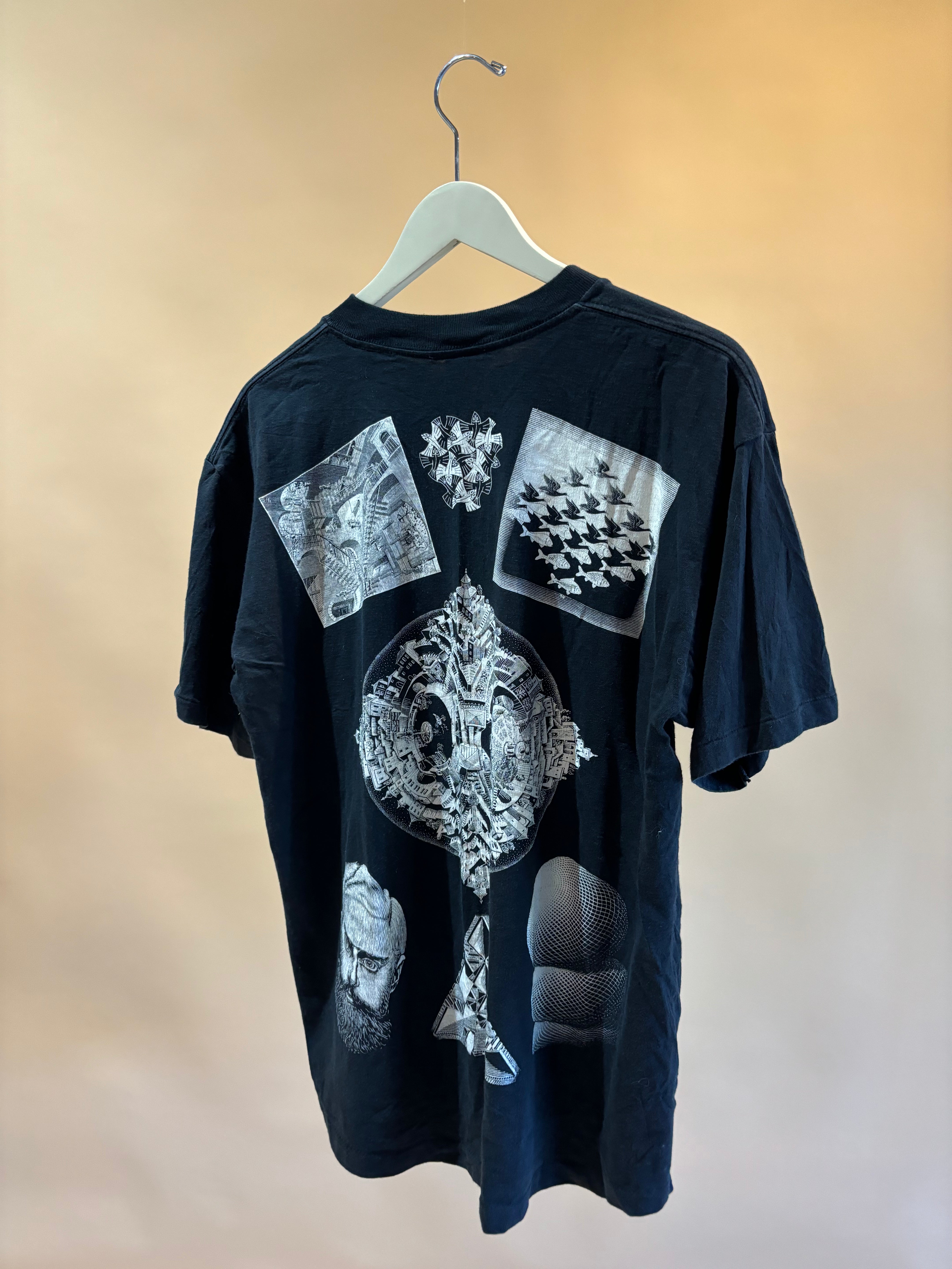 Rare 1990s MC Escher Art Lithograph T-Shirt - L