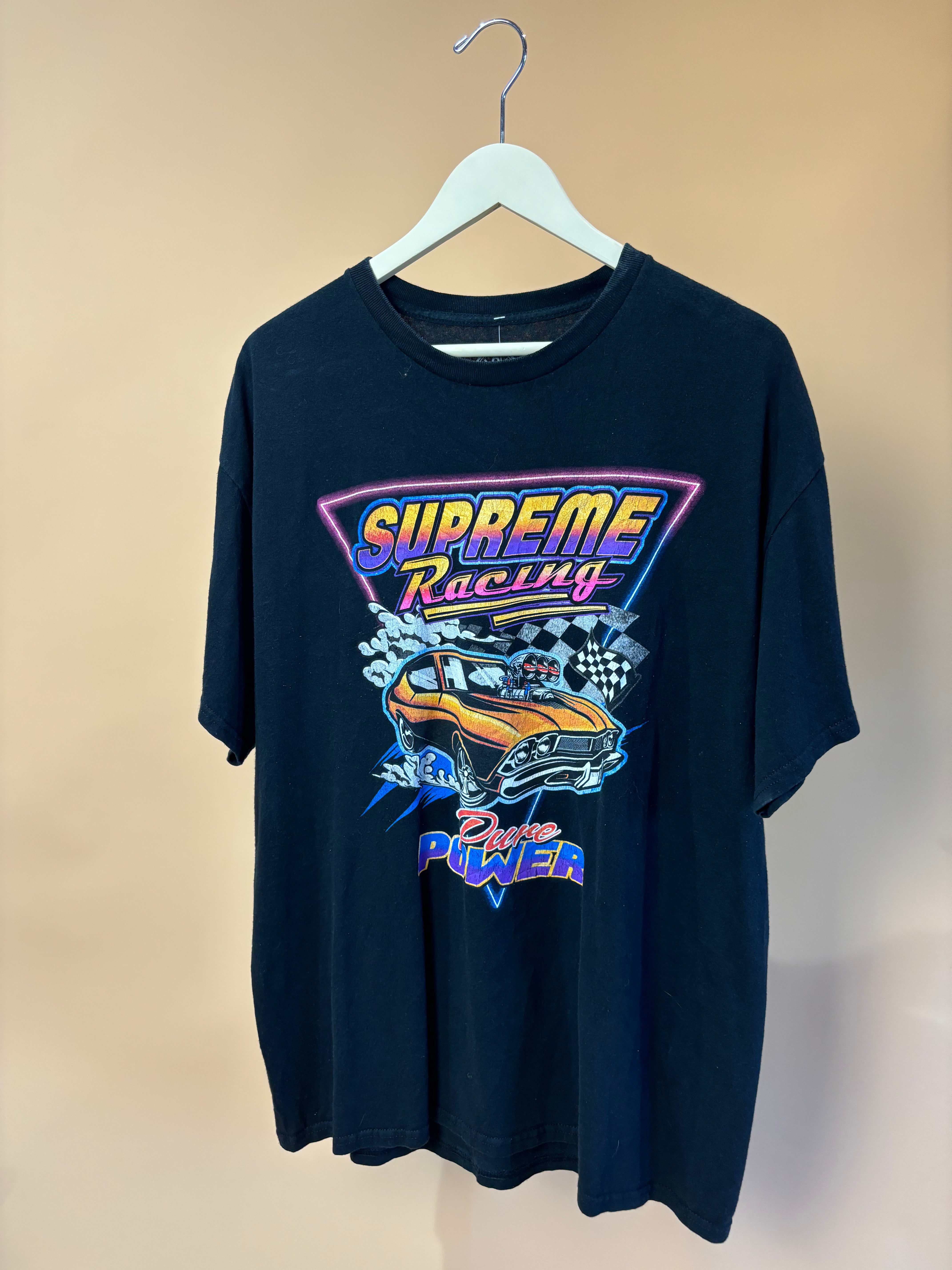 Y2K Supreme Racing Graphic T-Shirt - XL