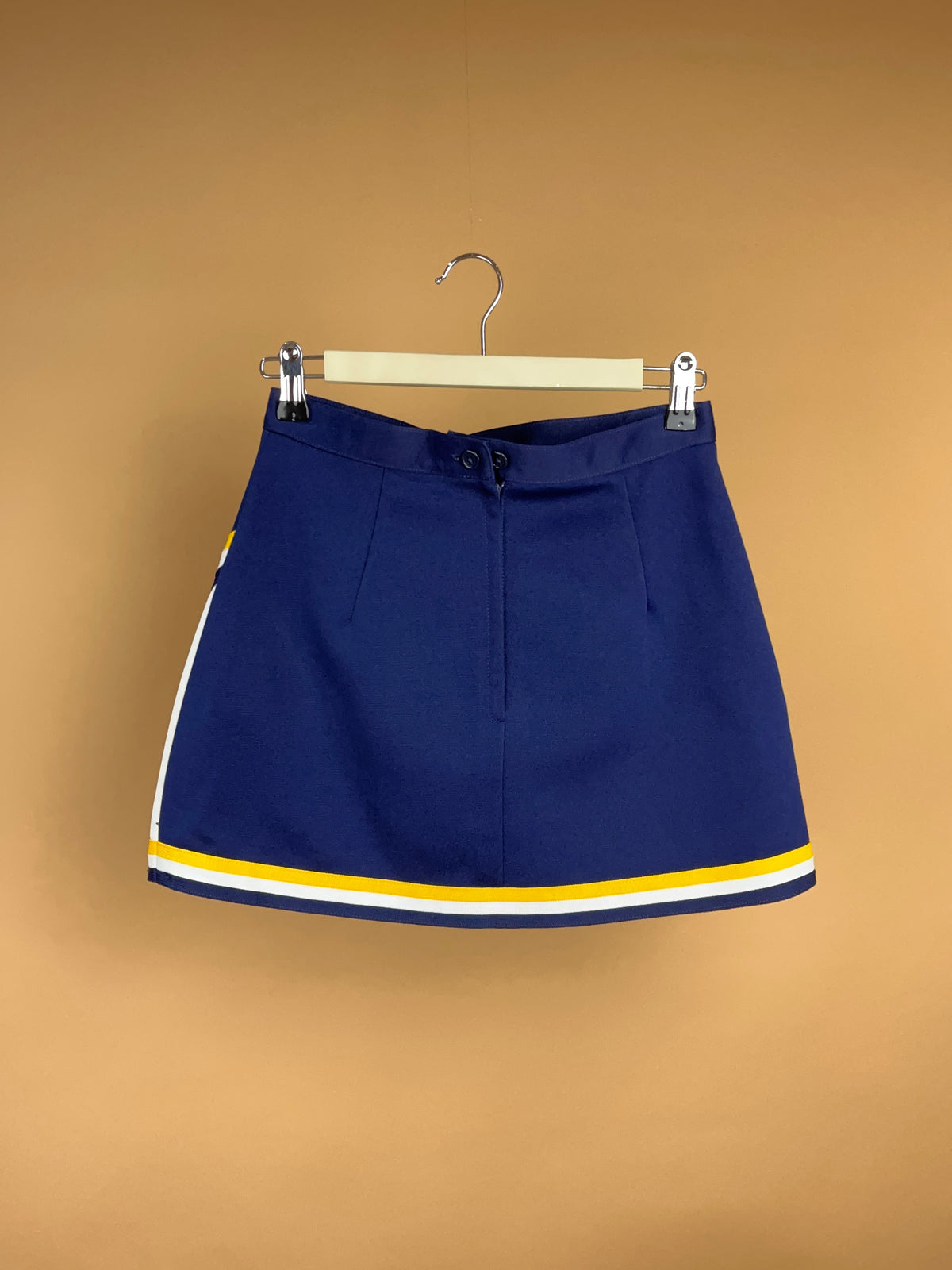 Cheerleader & DanzTeam Navy Blue & Yellow Bulldog Skirt - Made in USA - 6
