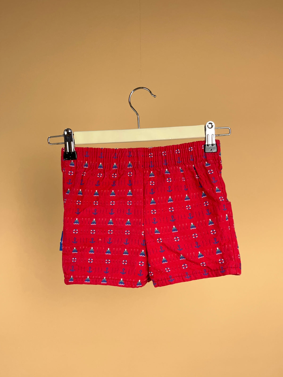 1980s OshKosh Nautical Print Shorts Made in USA-18M