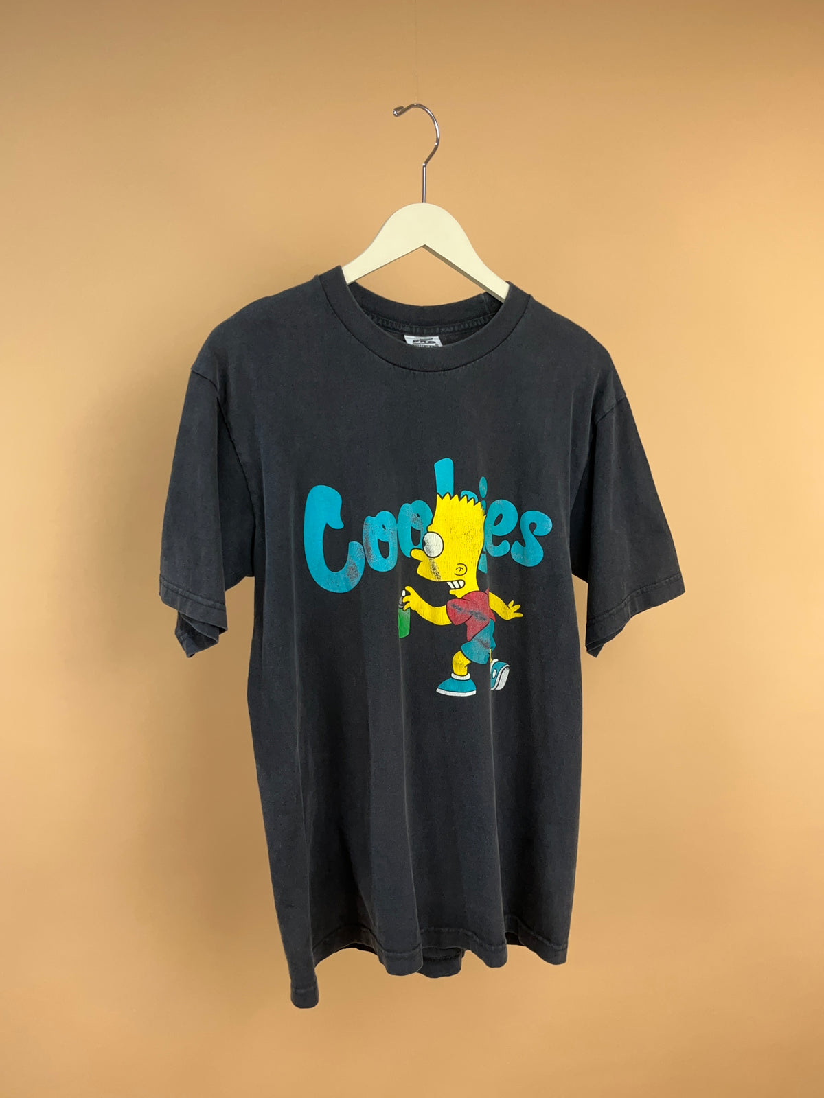 Y2K Cookies SF x The Simpsons "Bart Spray" Heavyweight T-Shirt - L
