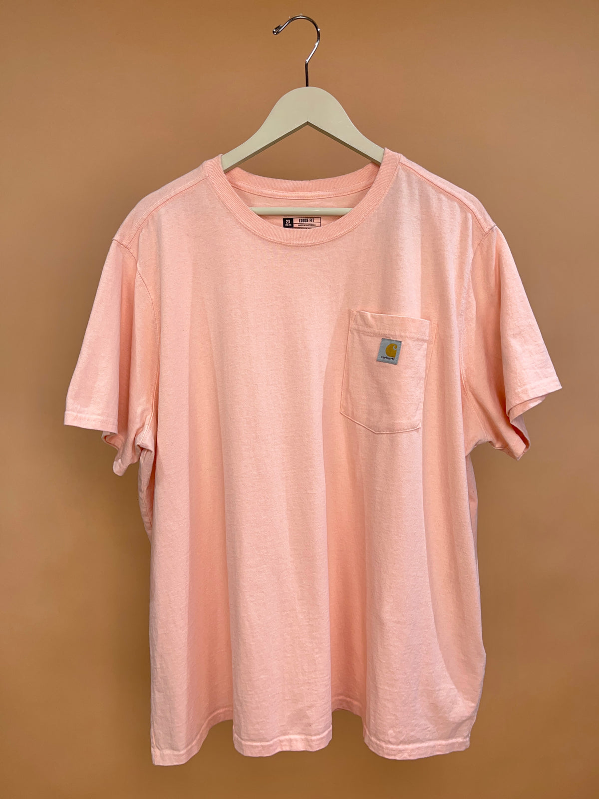 Carhartt Pale Pink Loose Fit Pocket Tee - L