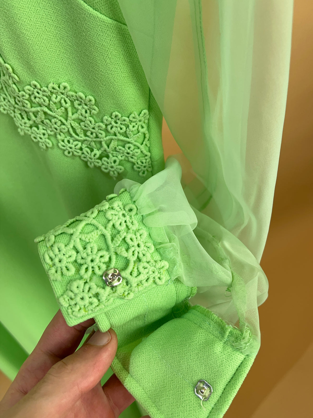 1960s Mint Green Ward Maxi Dress - 12