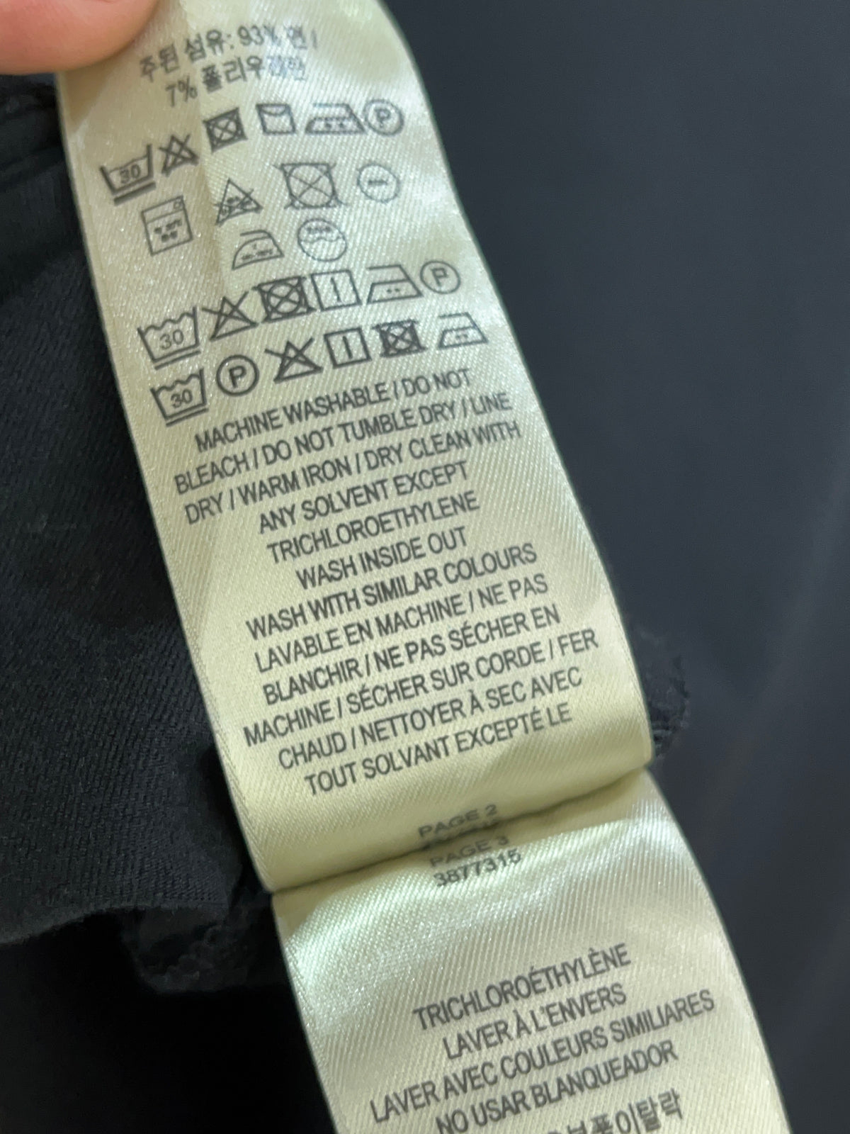 Y2K Burberry Brit black stretch cotton t-shirt with Nova check cuffs — Arkive Vintage