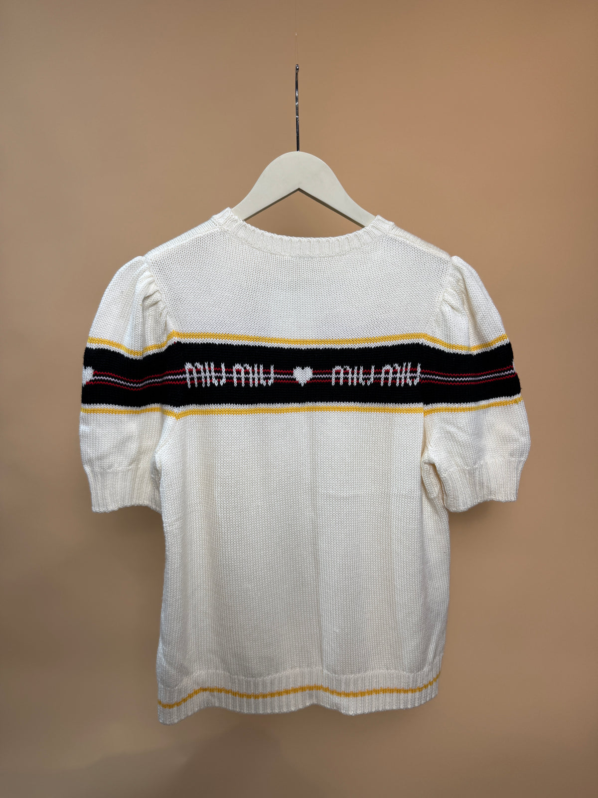 Miu Miu Made in Italy Pure Wool Instarsia Sweater