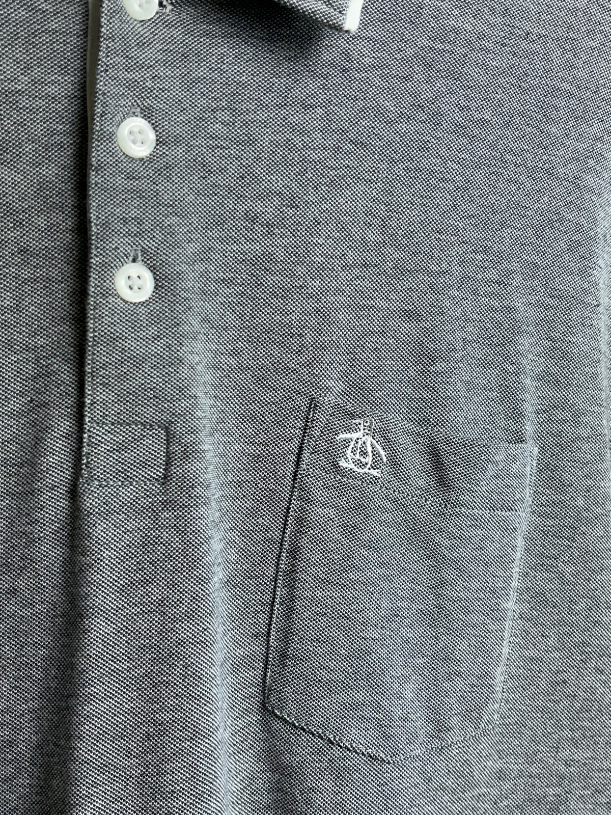 Penguin By Munsingwear Marle Grey Polo Shirt - L