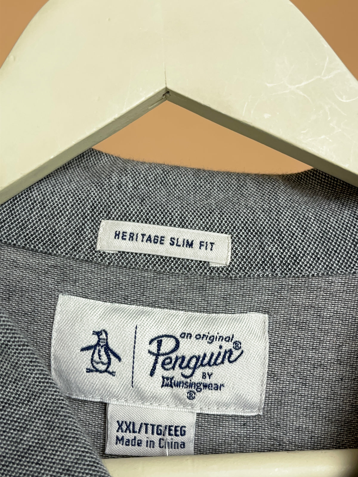 Penguin By Munsingwear Marle Grey Polo Shirt - L