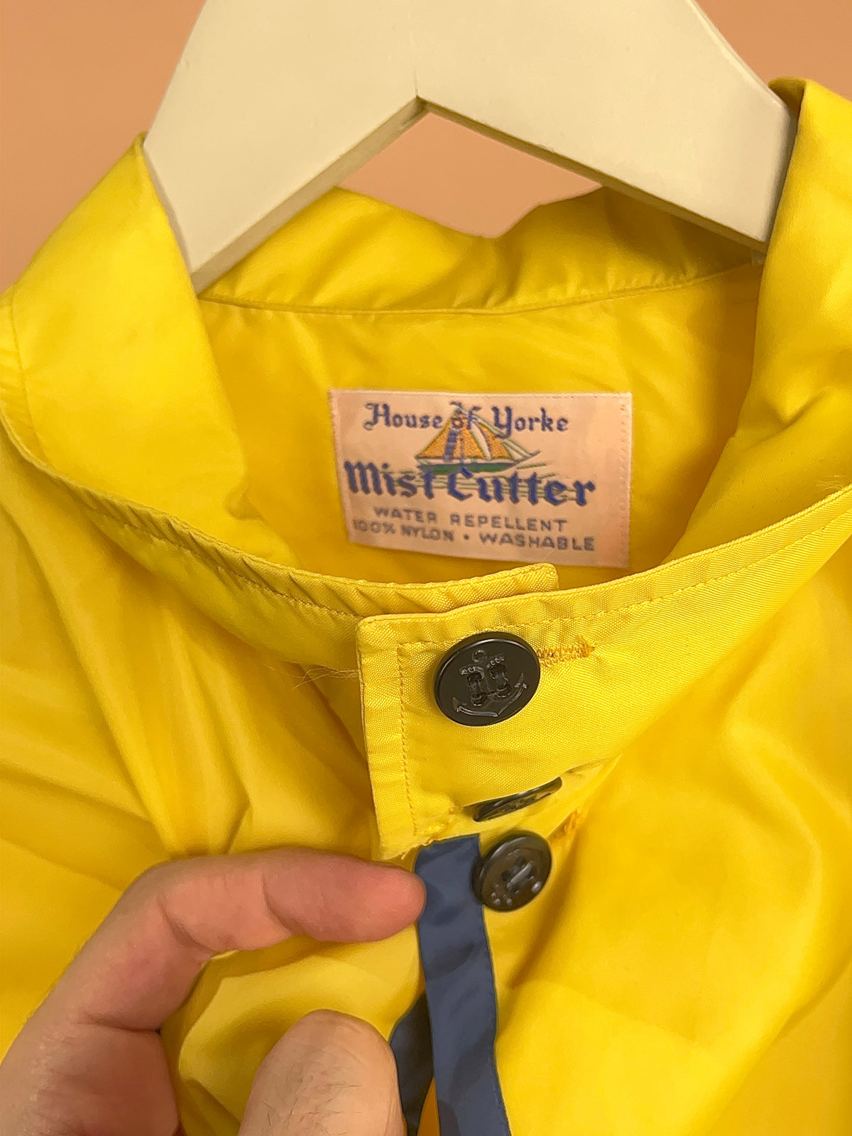 1960s House of Yorke "Mist Cutter" Canary Yellow Rain Coat - M/L