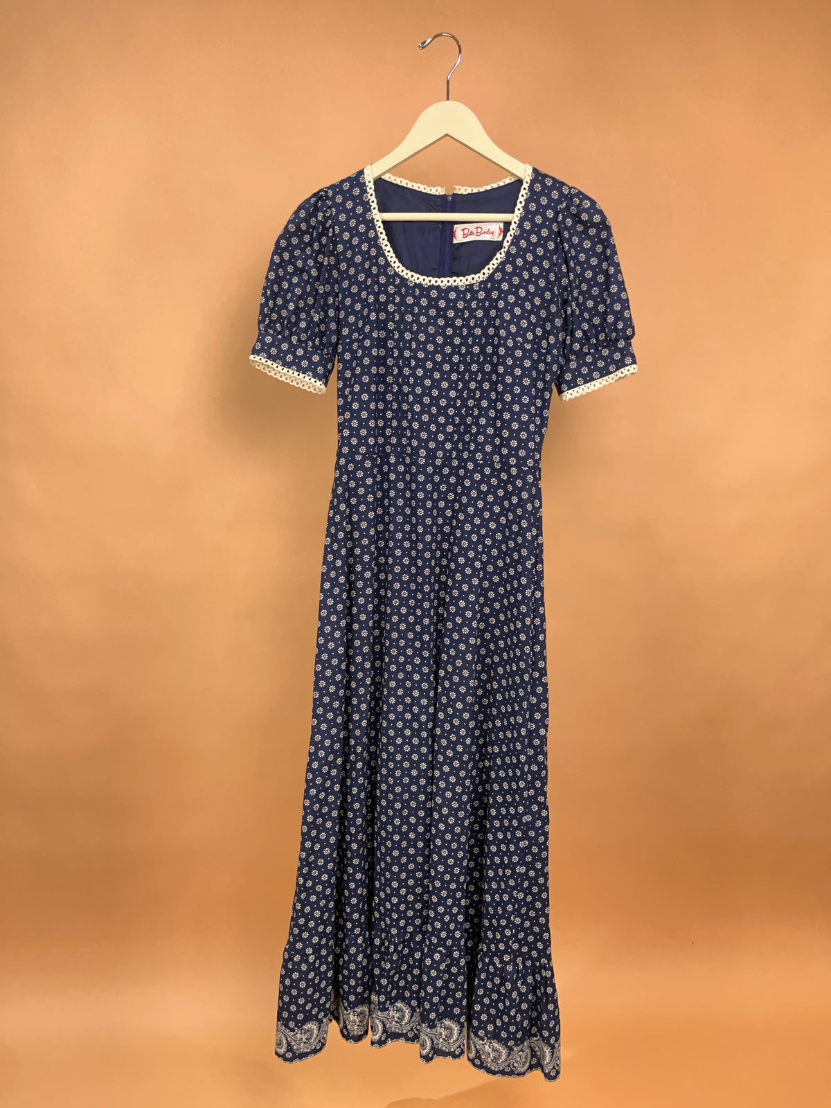Early 1970s Betty Barclay Daisy Maxi Dress - 8
