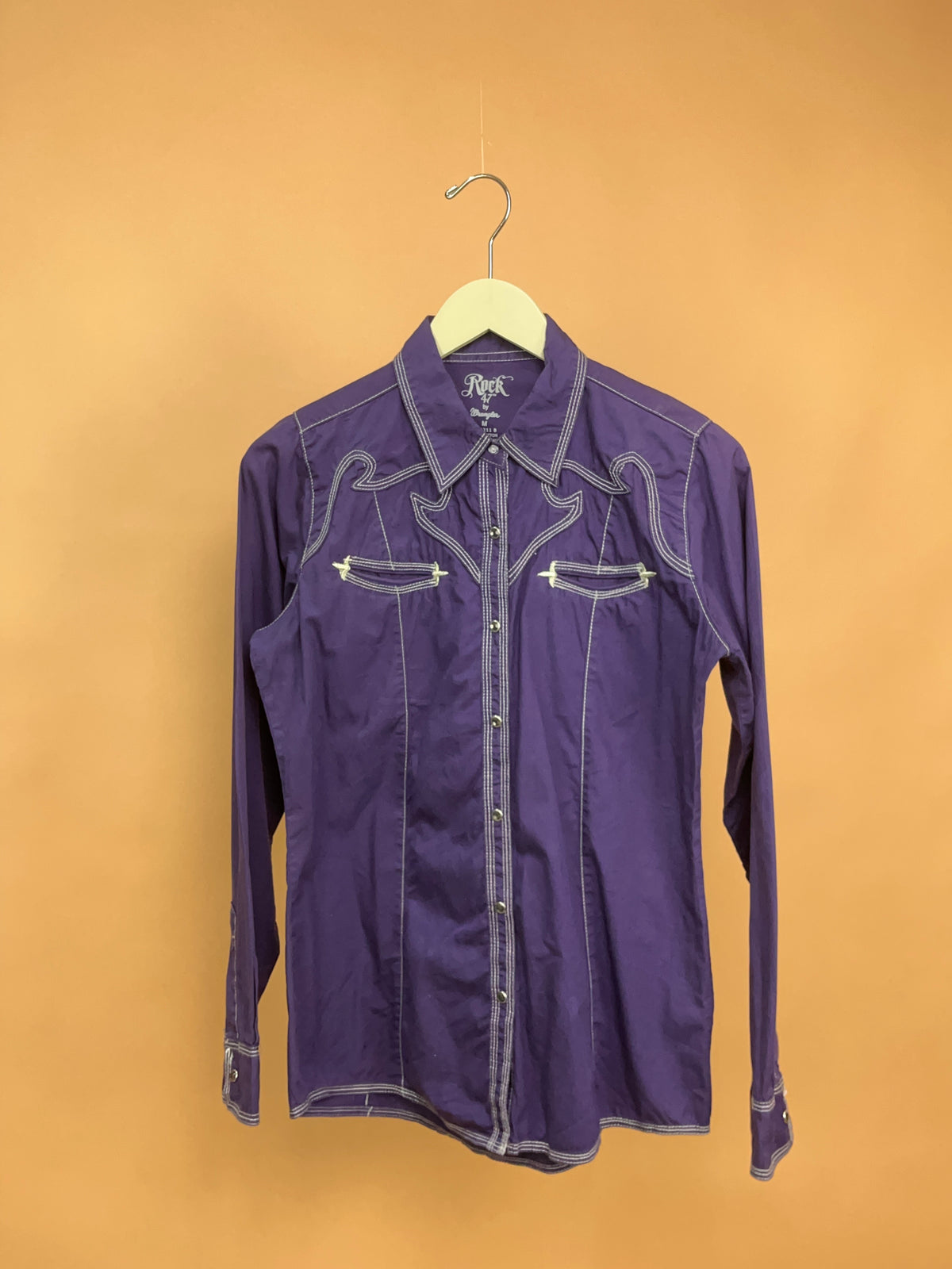 Rock 47 by Wrangler Purple Western Shirt - M