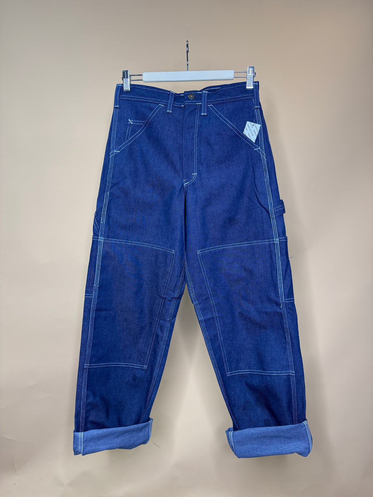 Stan Ray deadstock engineered denim carpenter jeans, made in USA, unworn, size 10 — Arkive Vintage