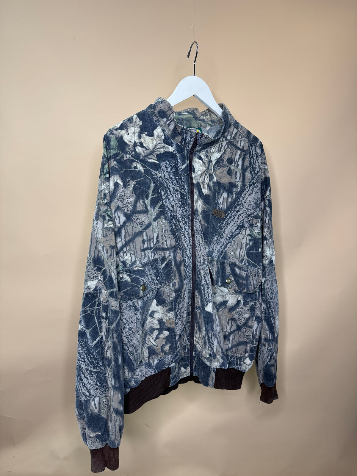 1990s Cabelas Realtree Bomber Jacket - L/XL