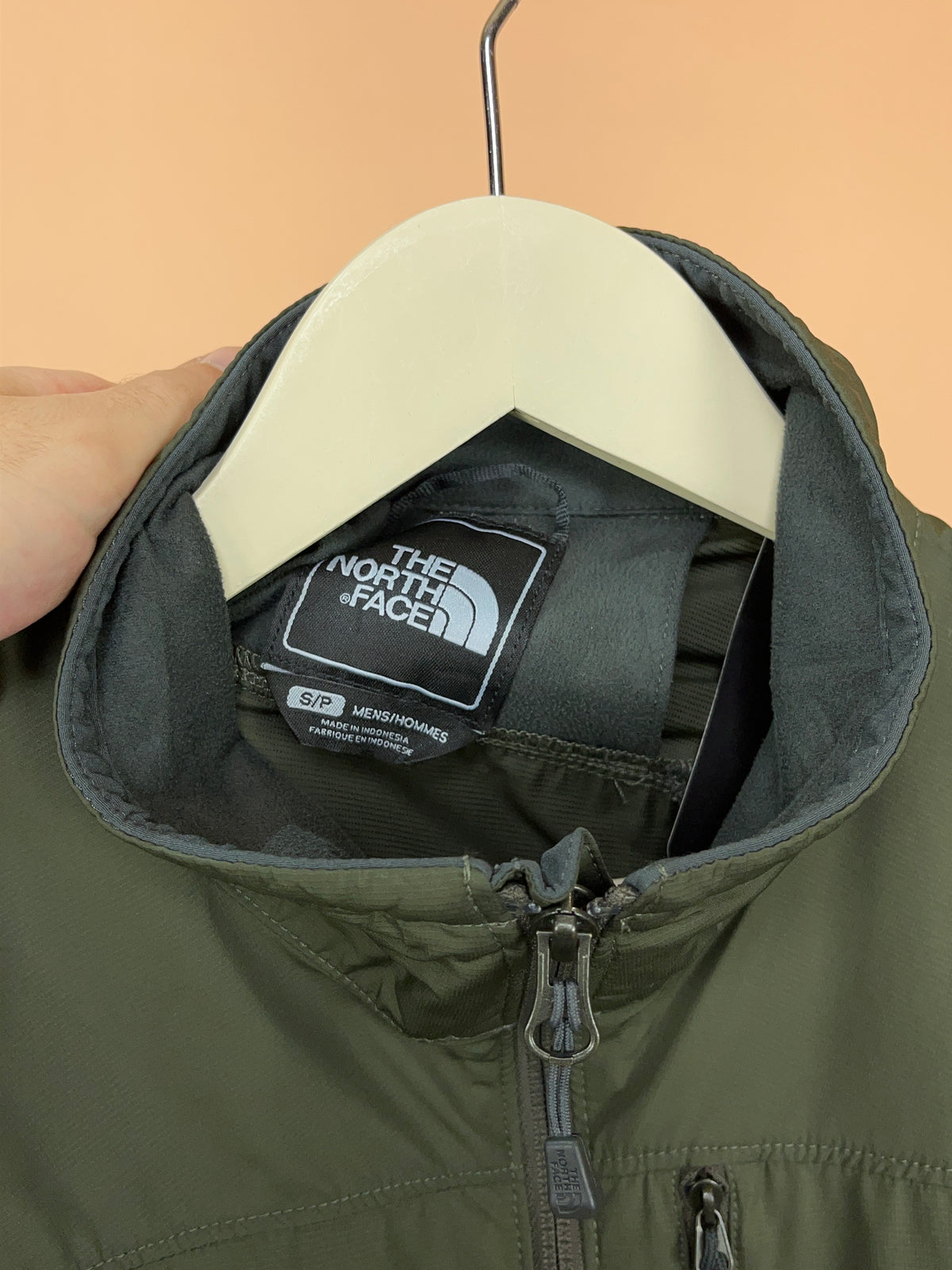 Y2K The North Face Khaki Green Windbreaker - S