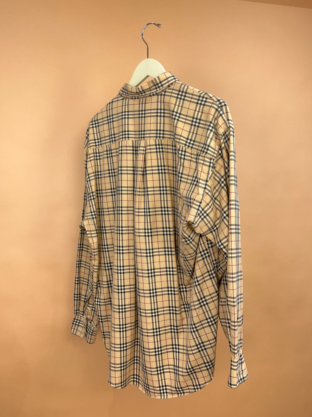 Y2k Burberry London Made In USA Nova Check Shirt - L