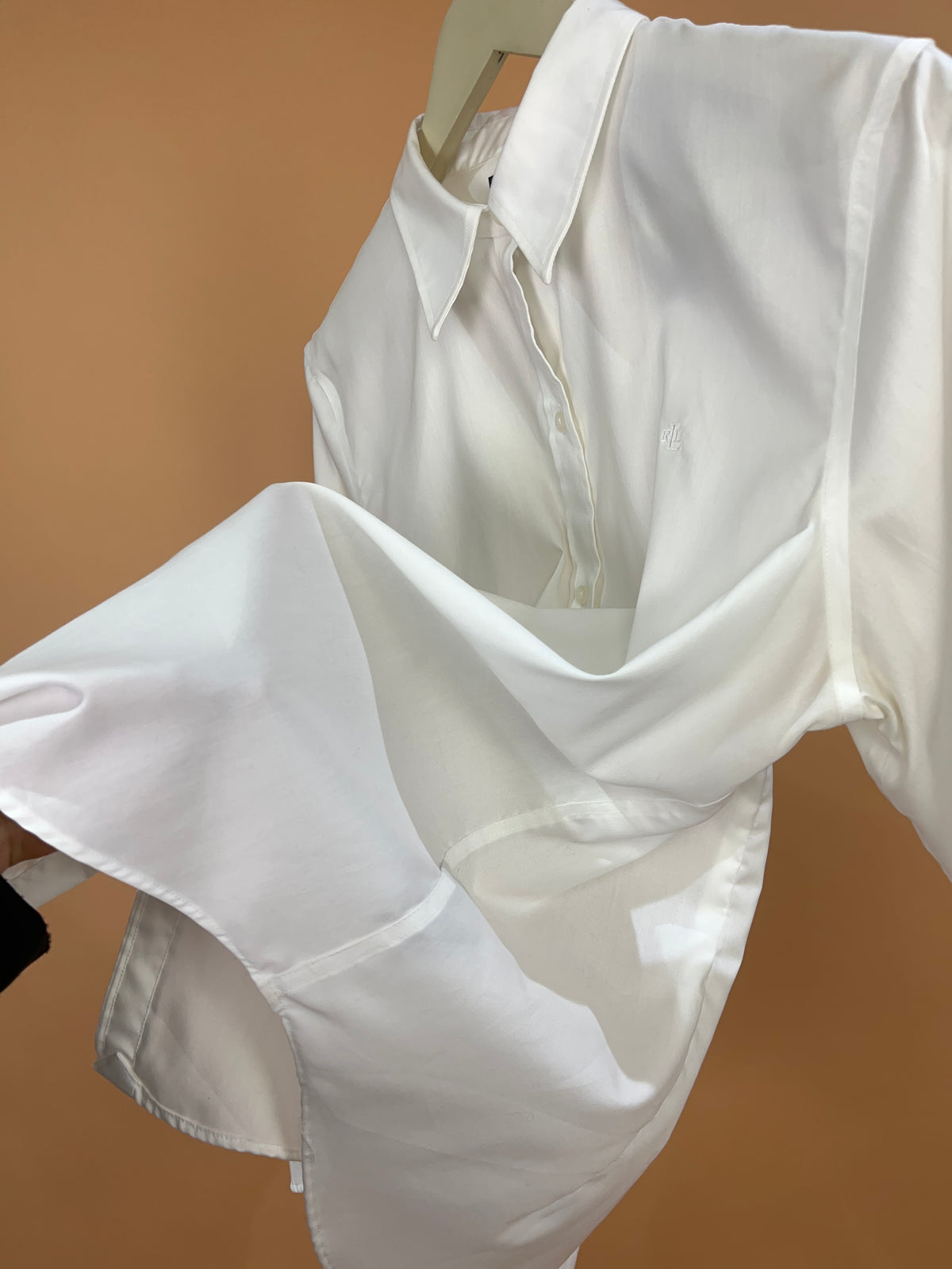 Y2k 'Lauren' Ralph Lauren Open Sleeve White Blouse - L
