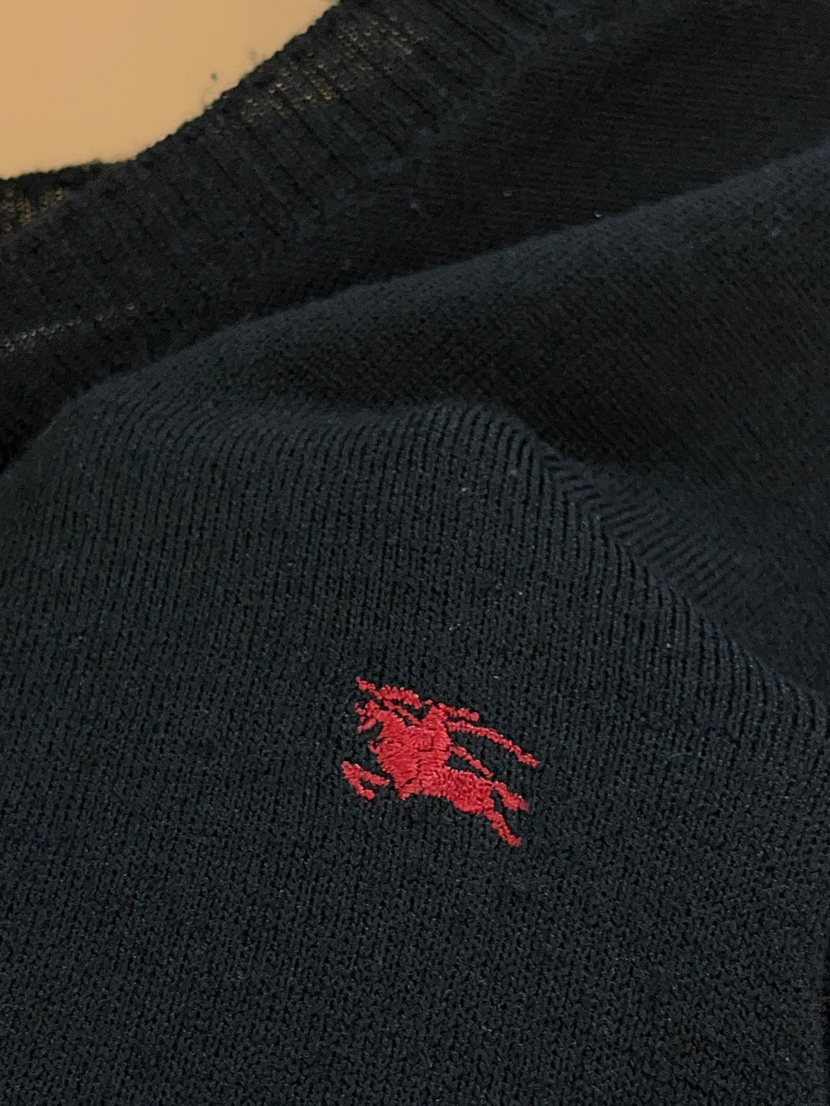 Y2k Burberry London 'Made in Italy' Merino Wool Knit - L