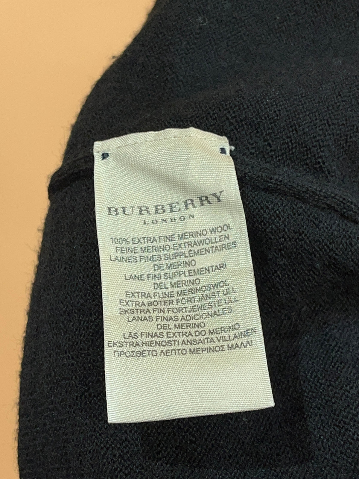 Y2k Burberry London 'Made in Italy' Merino Wool Knit - L