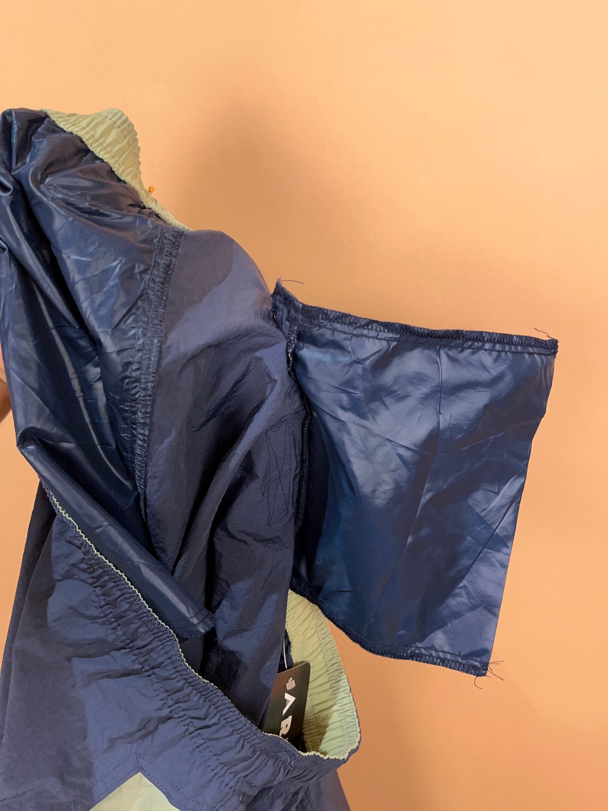 1990s Columbia Deep Navy & Orange Challenger Windbreaker Pants - 35" - 39"
