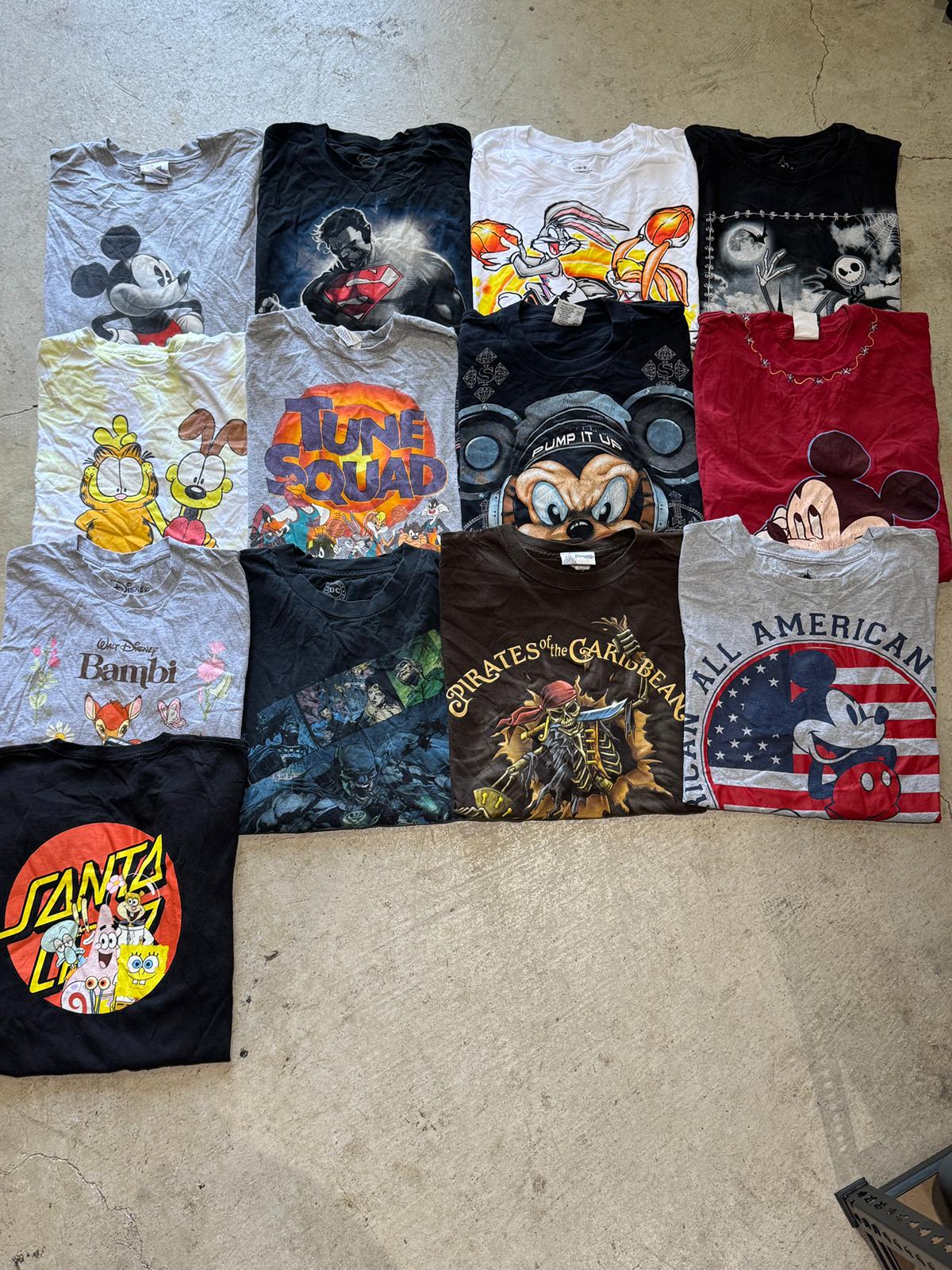 Disney & Character Vintage T-Shirt Bundle (13 tees)