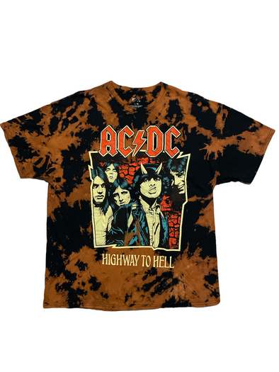 ACDC Band Tie Dye T- Shirt