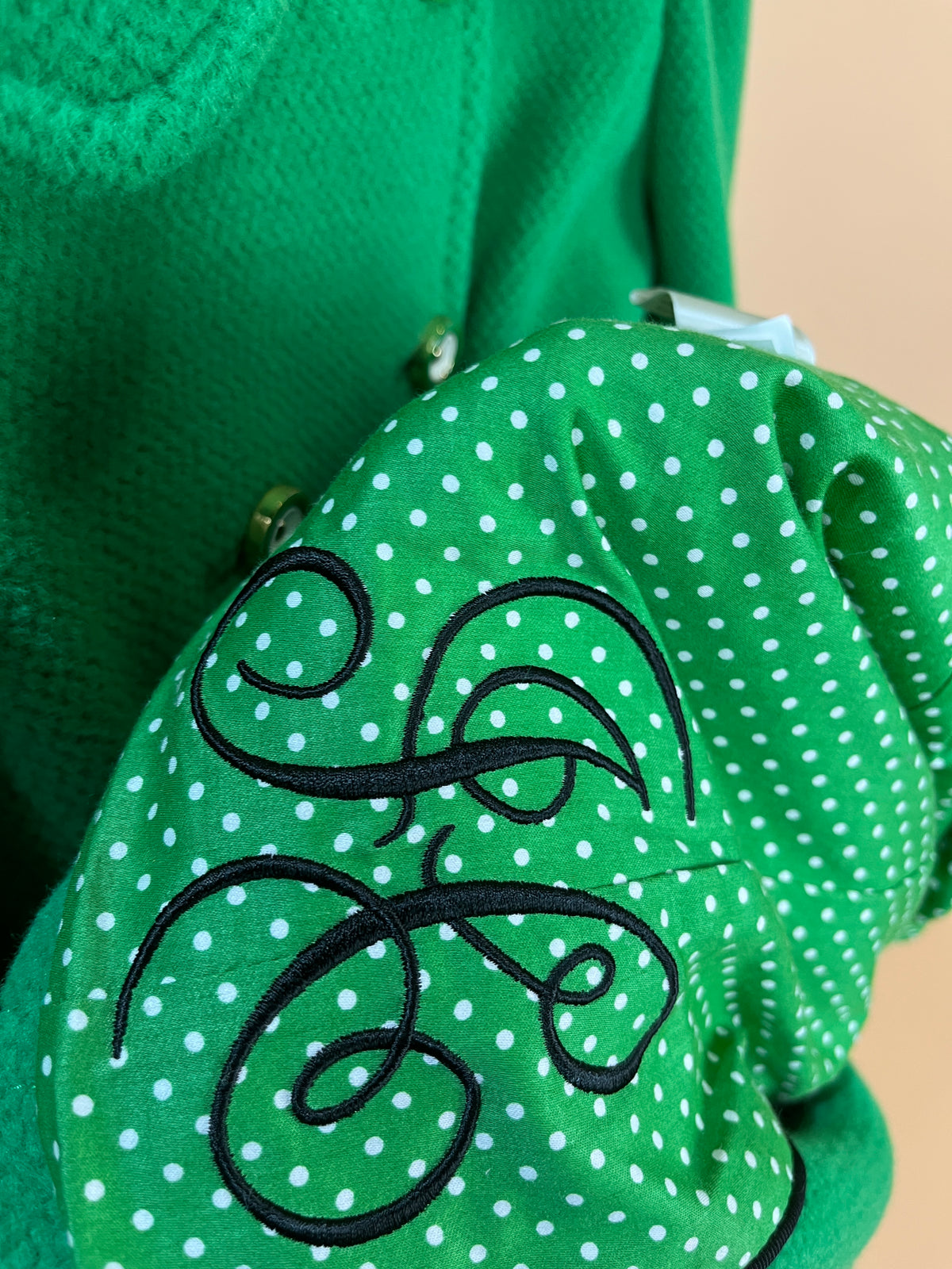 Y2K Juicy Couture apple green wool-angora pea coat with Peter Pan collar — Arkive Vintage