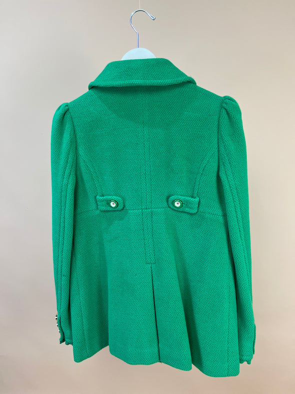 Y2K 'Juicy Couture' Apple Green Pea Coat