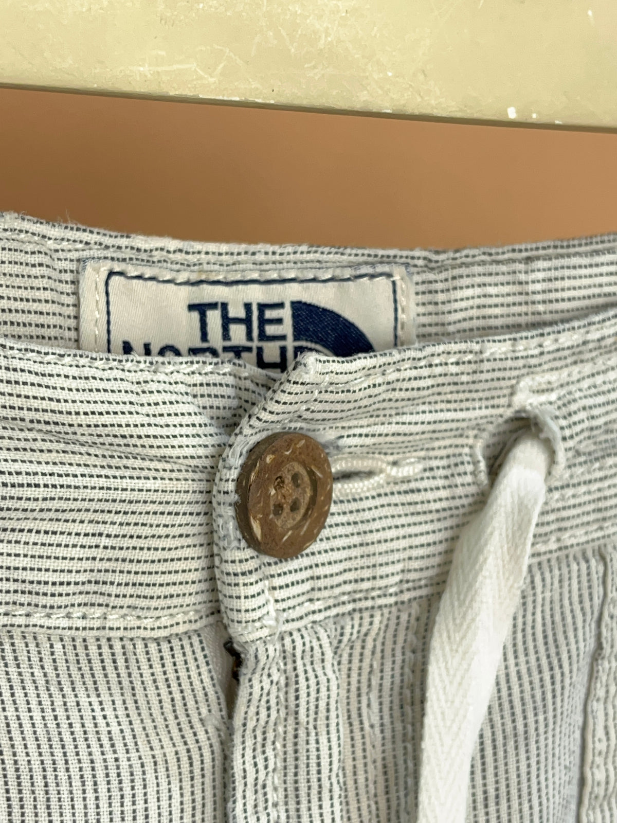 Y2k The North Face 'TNF' Pinstripe Cotton Lounge Pants - 32"
