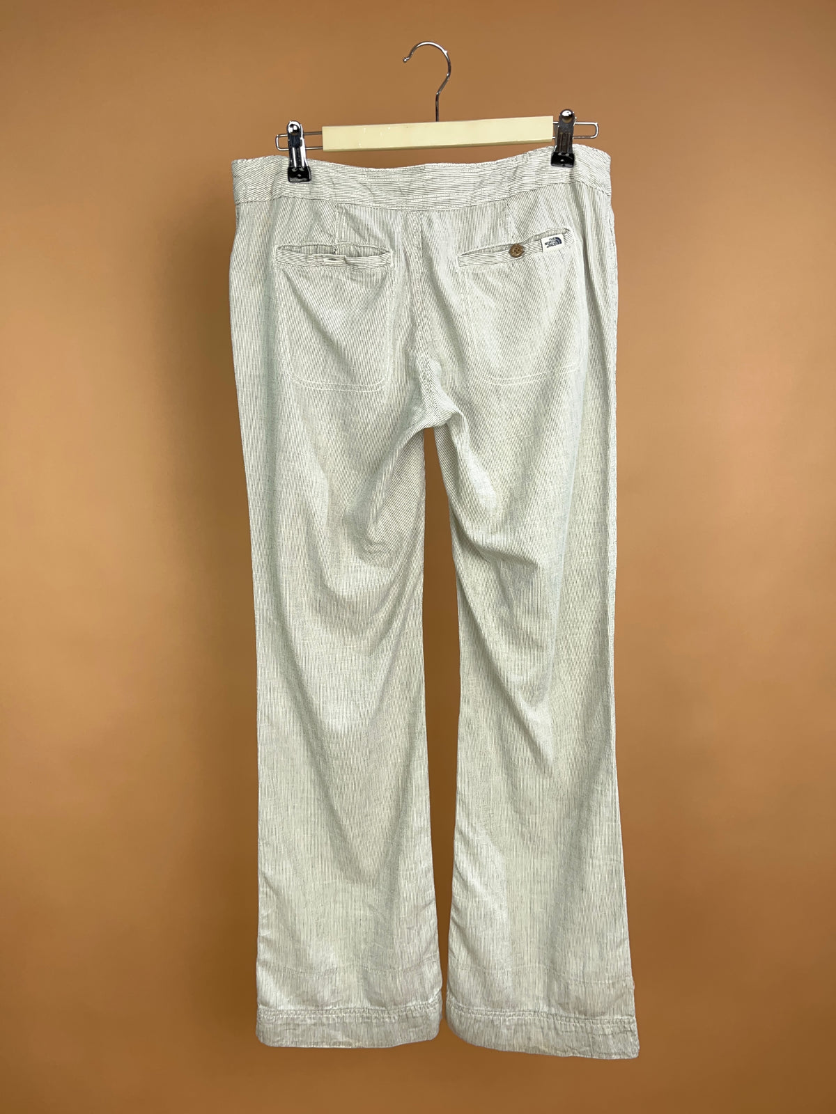 Y2k The North Face 'TNF' Pinstripe Cotton Lounge Pants - 32"