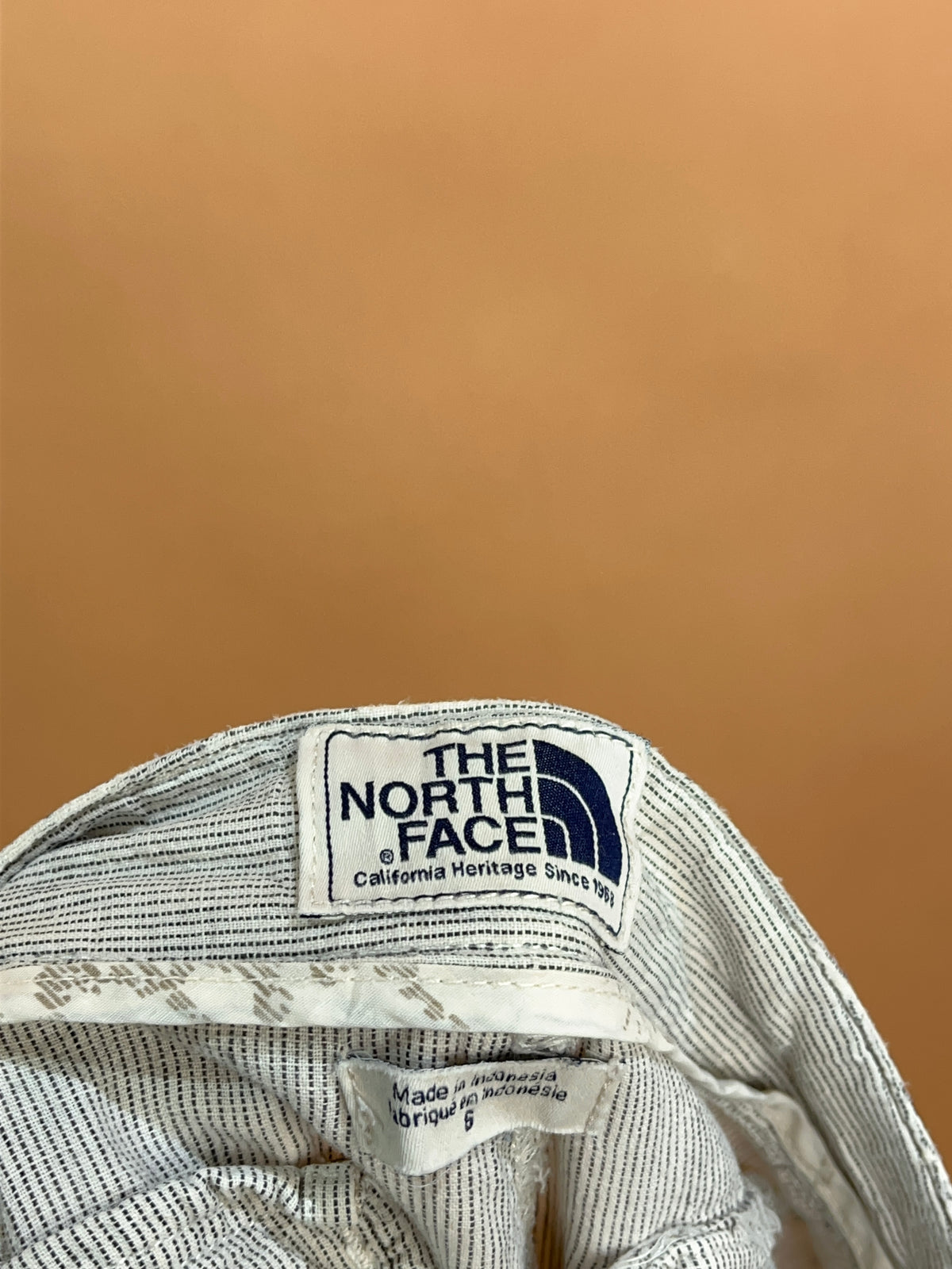 Y2k The North Face 'TNF' Pinstripe Cotton Lounge Pants - 32"