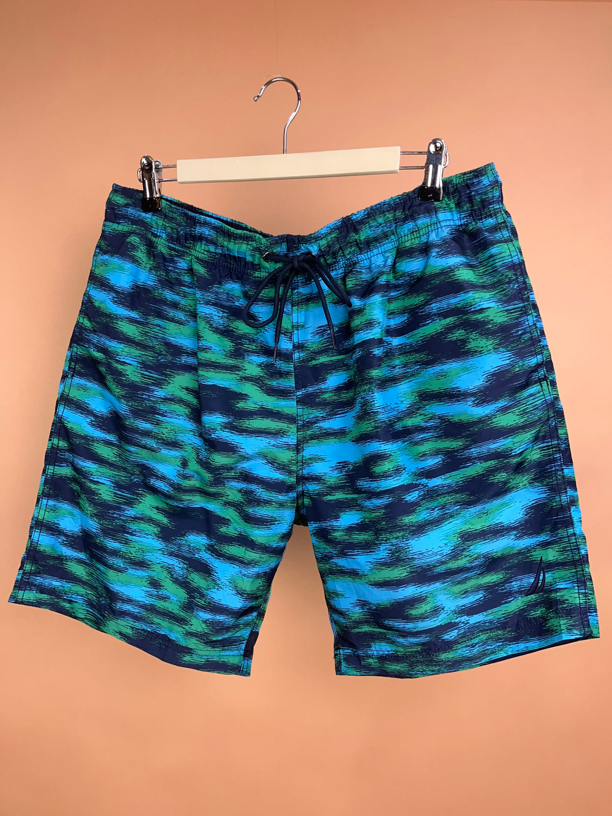 Y2k Nautica Gradient Swim Shorts - L