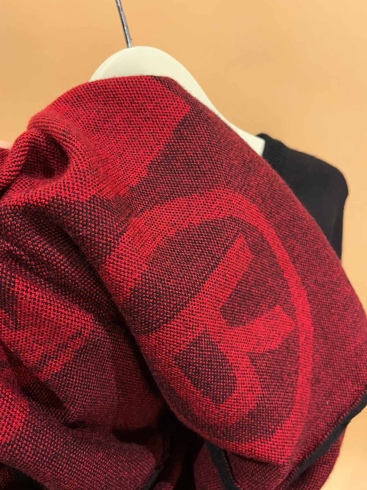Joy Divizn Fight Club Tyler Durden Black & Red Knit Sweater - L