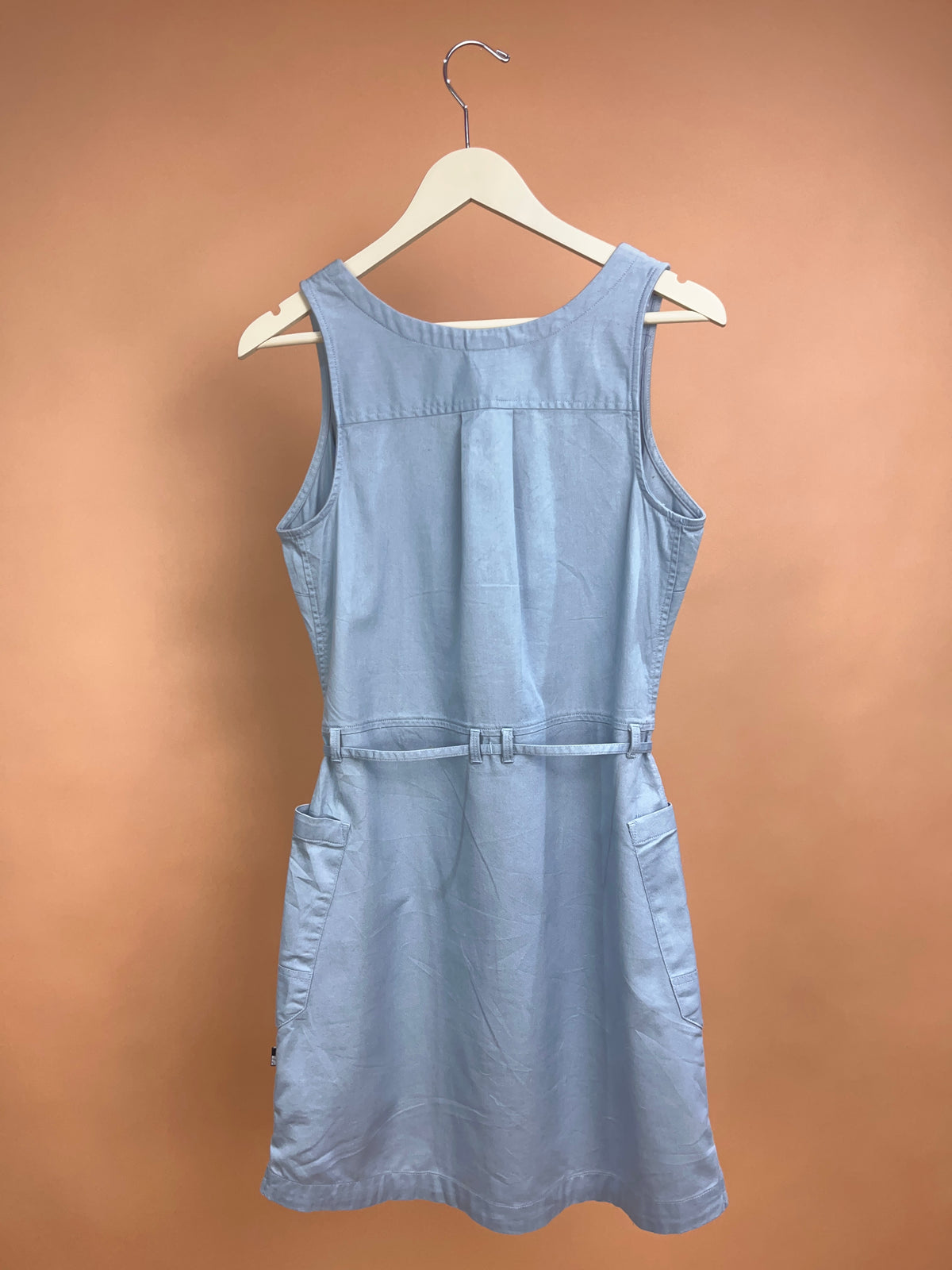 Y2k The North Face 'TNF' Baby Blue Skater Dress - S