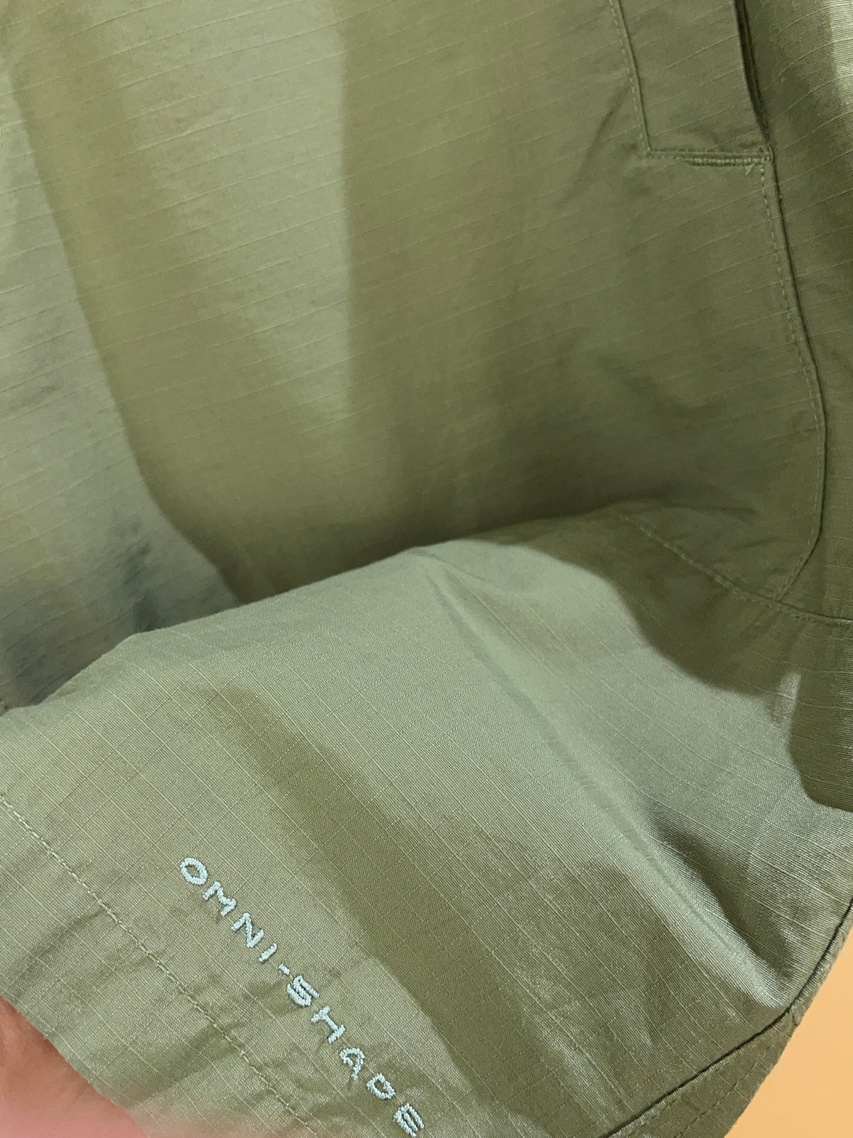 Columbia PFG Olive Ripstop Cargo Hiking Shorts 'Performance Fishing Gear' - 35"