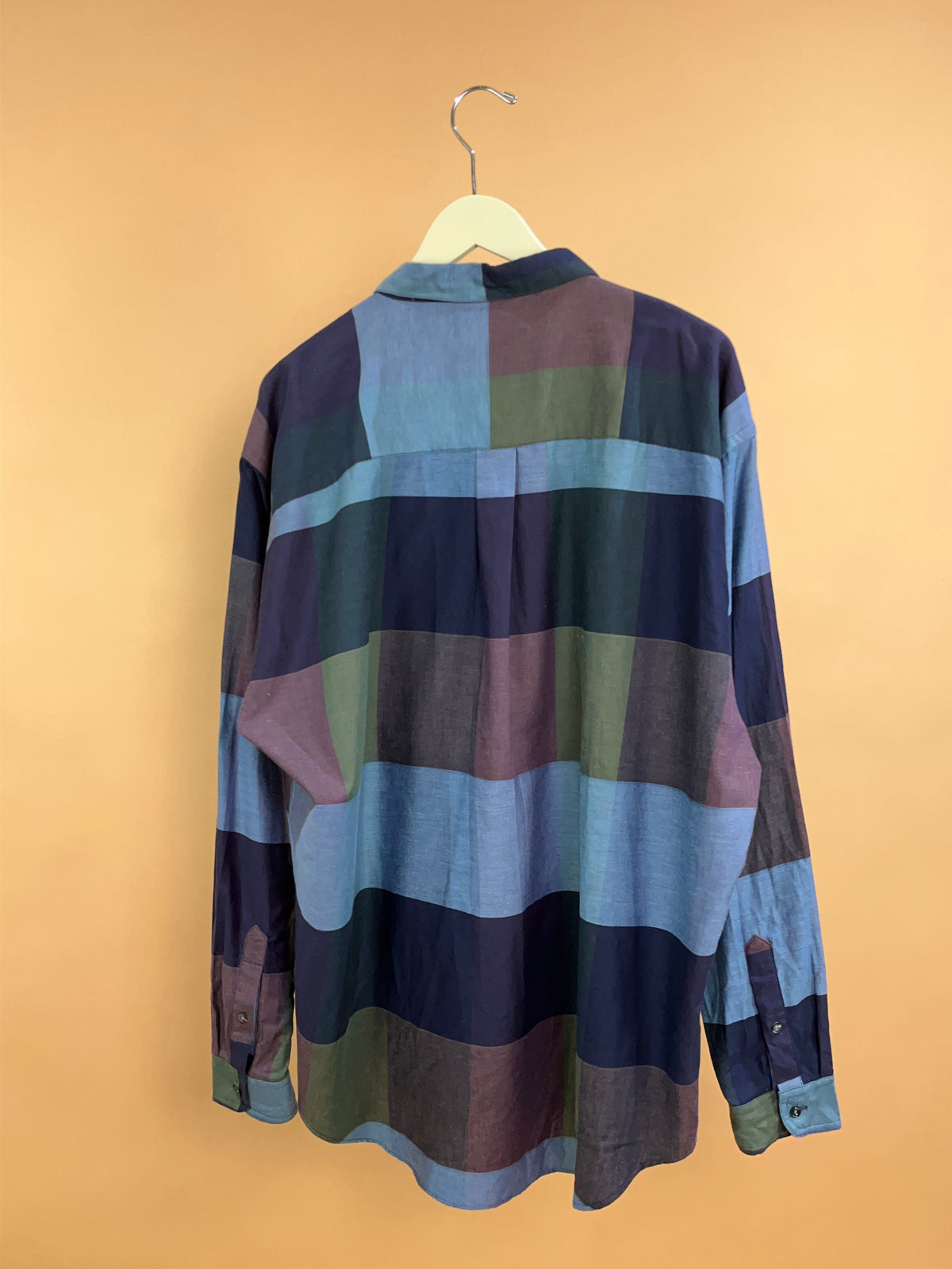 1980's Christian Dior Monsieur Multi Block Colour Shirt - XL