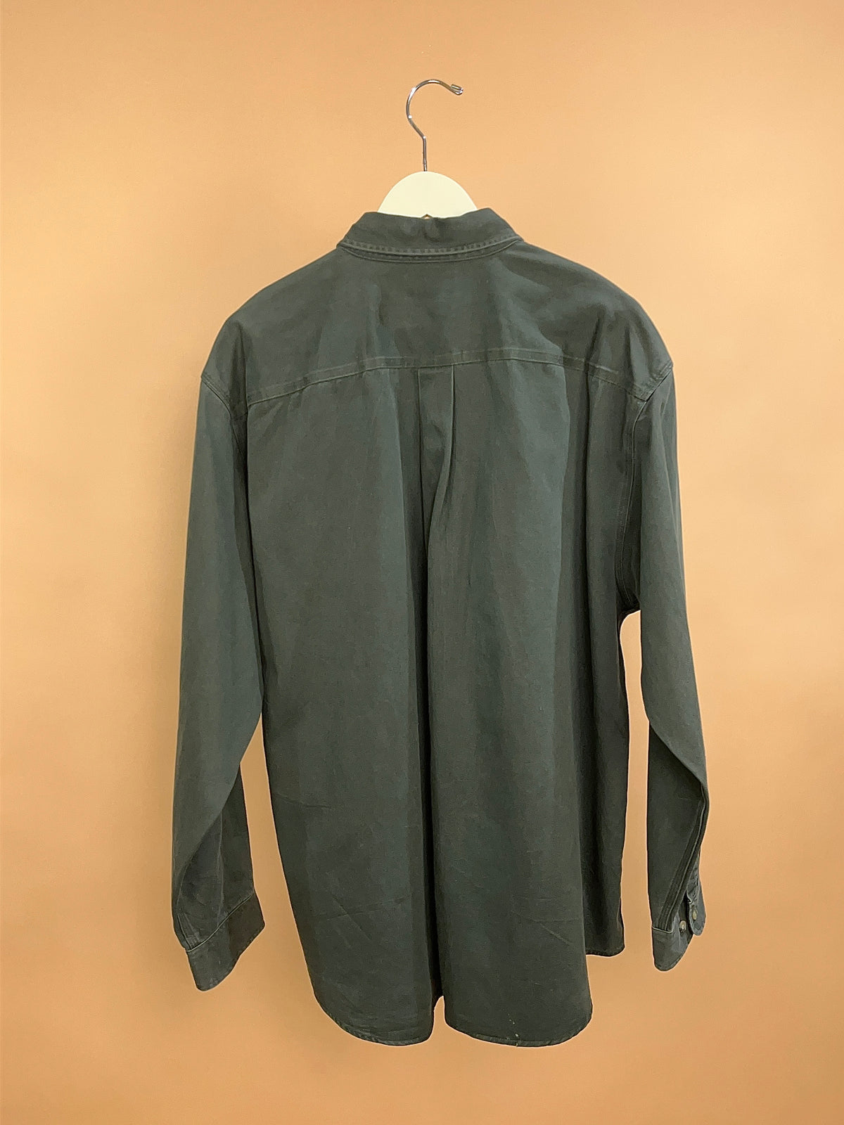 Y2K Carhartt Deep Olive Green Cotton Shirt - XL