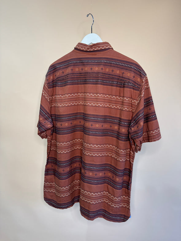 'Pendleton' Geometric Striped Button-up Shirt