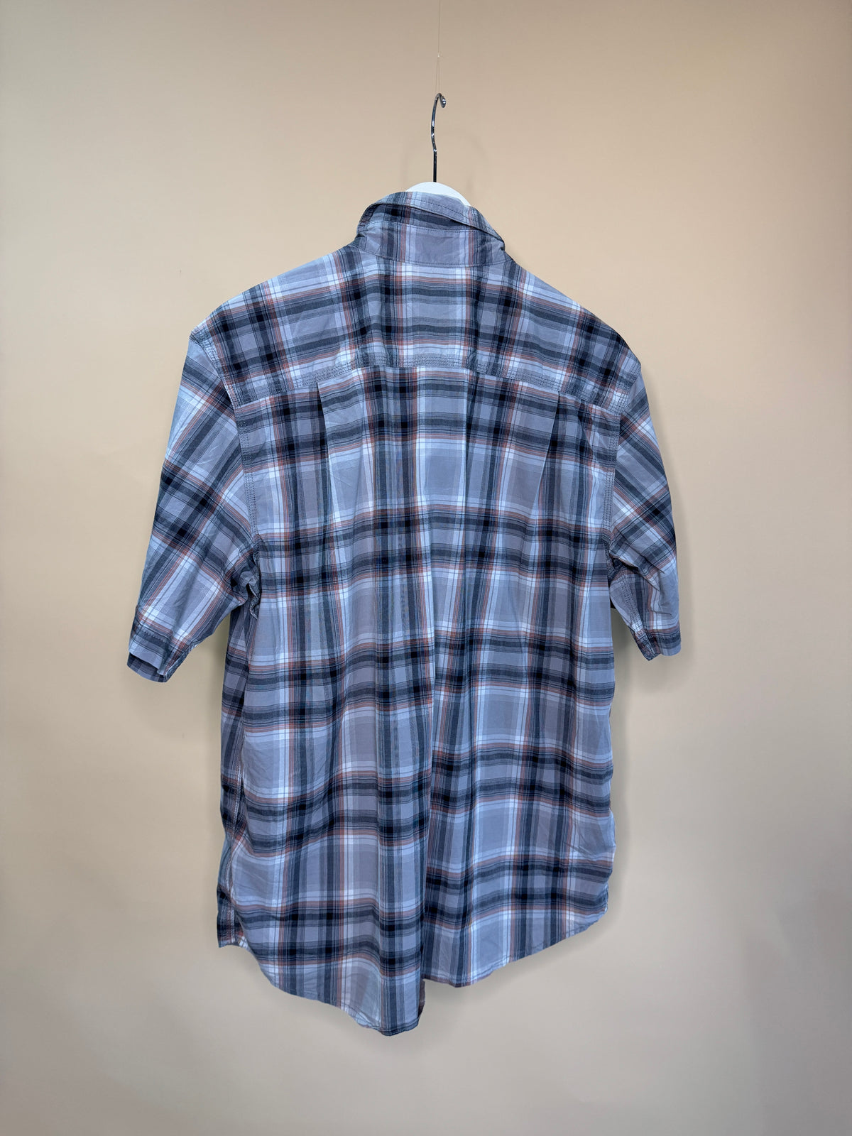 Carhartt Grey & Red Plaid Button-up Shirt - M
