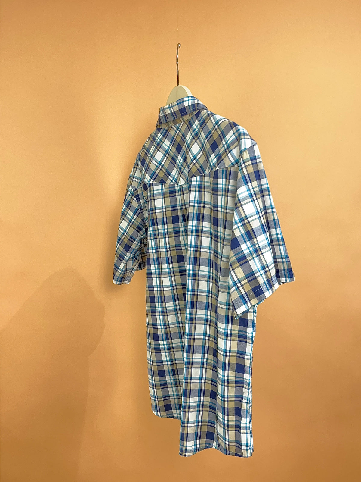 Y2k Dickies Plaid Snap Button Shirt - L