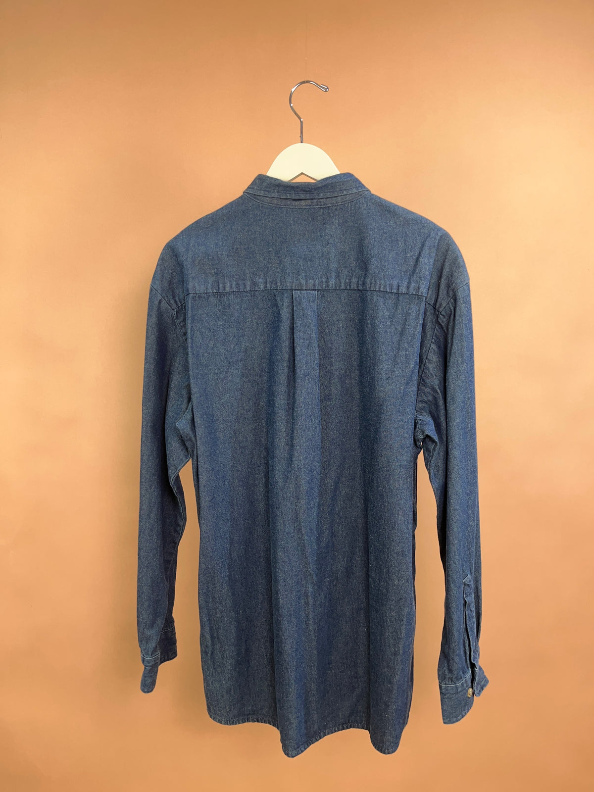 Y2K Dickies dark wash workwear shirt — Arkive Vintage