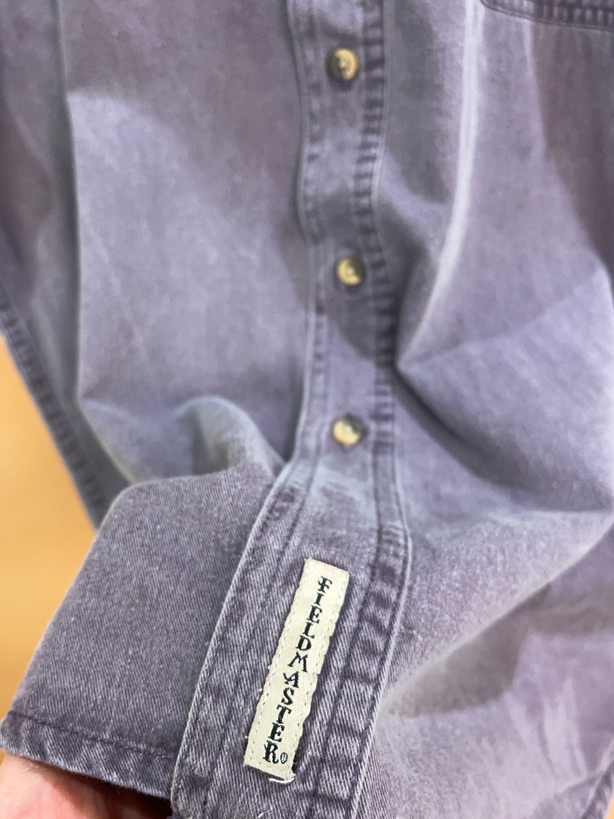 Fieldmaster Pale Eggplant Faded Cotton Short Sleeve Shirt - L