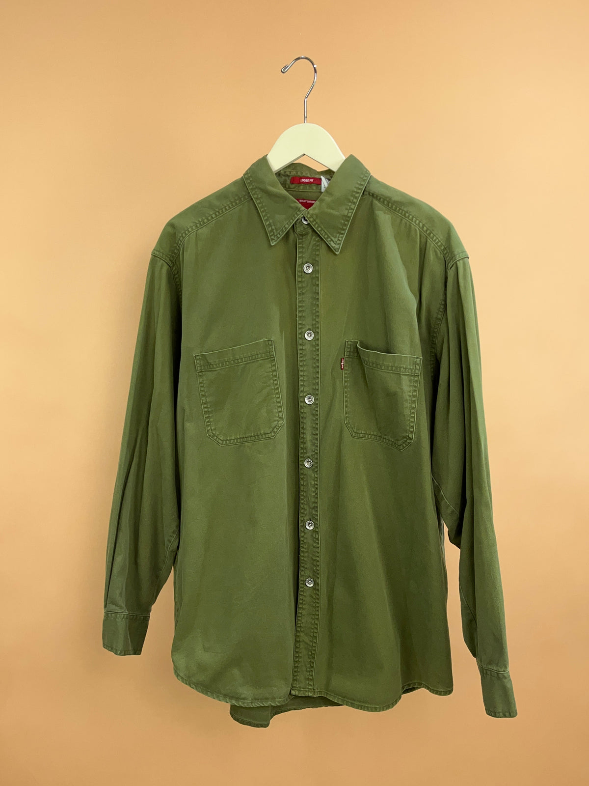 Y2K Levi's Army Green Shirt - L